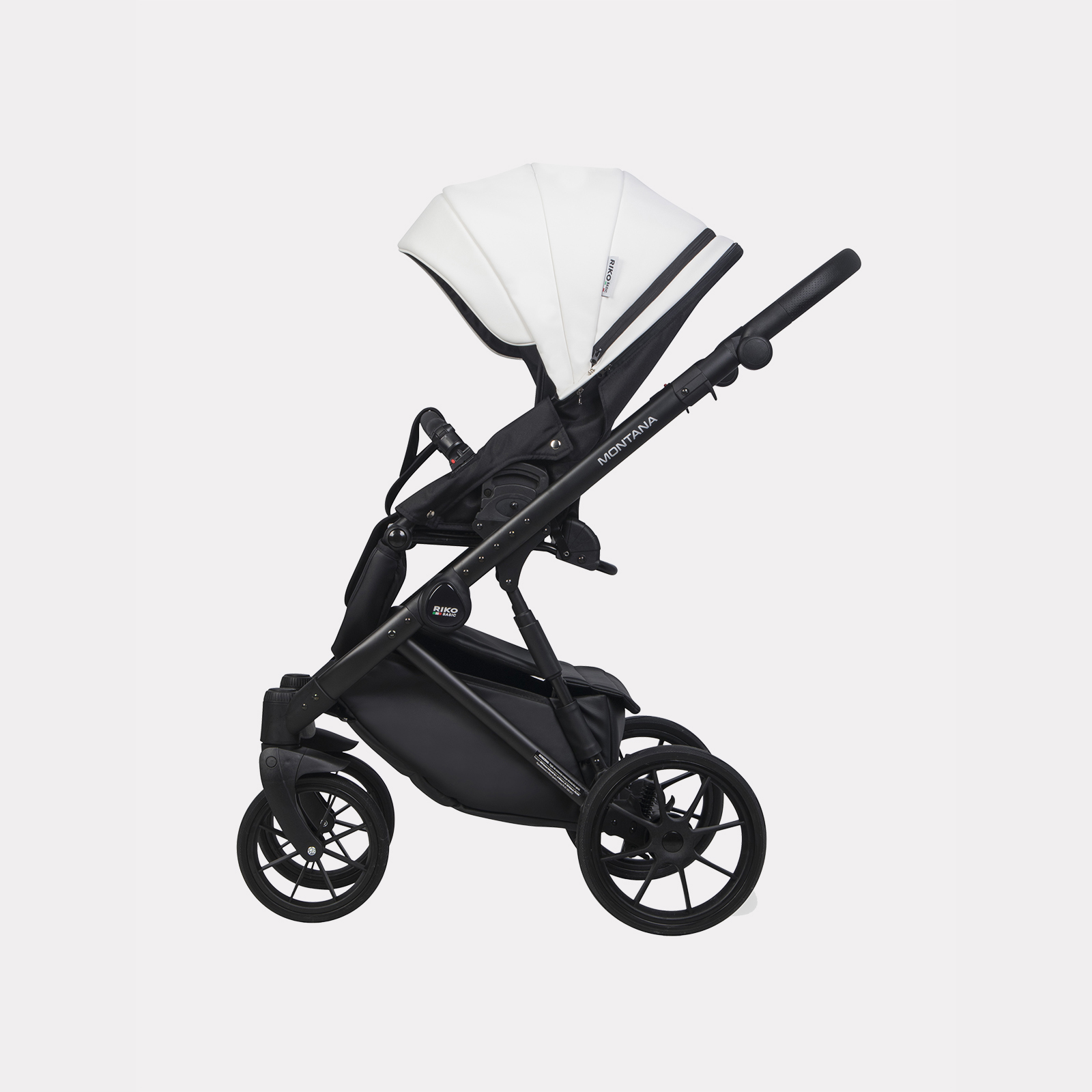 Коляска 3в1 Riko Basic Montana Ecco белый - фото 12