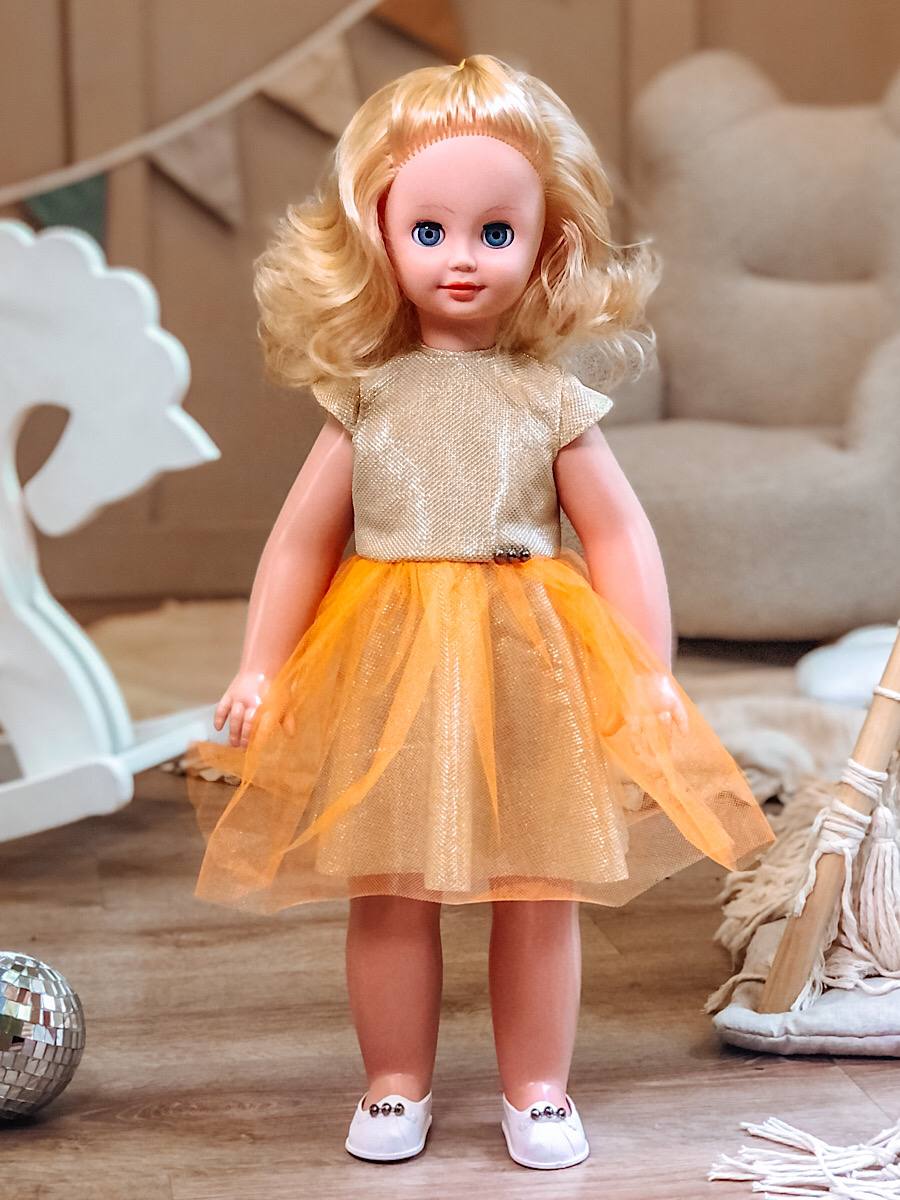 Кукла большая (ростовая) СТРАНА КУКОЛ говорящая, шагающая за руку высота 60 см 20-01.3 - фото 19