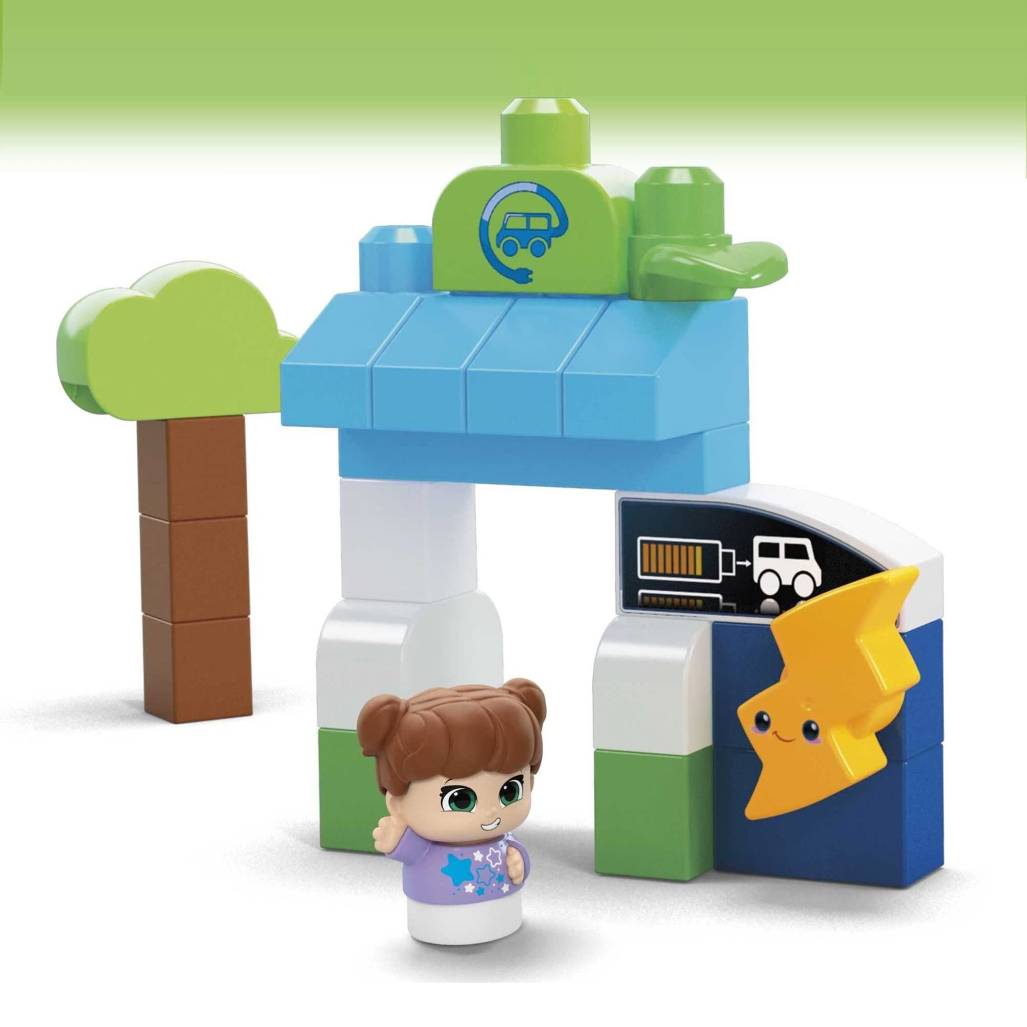 Конструктор Mega Bloks Green Town Charge and Go Bus блочный - фото 3