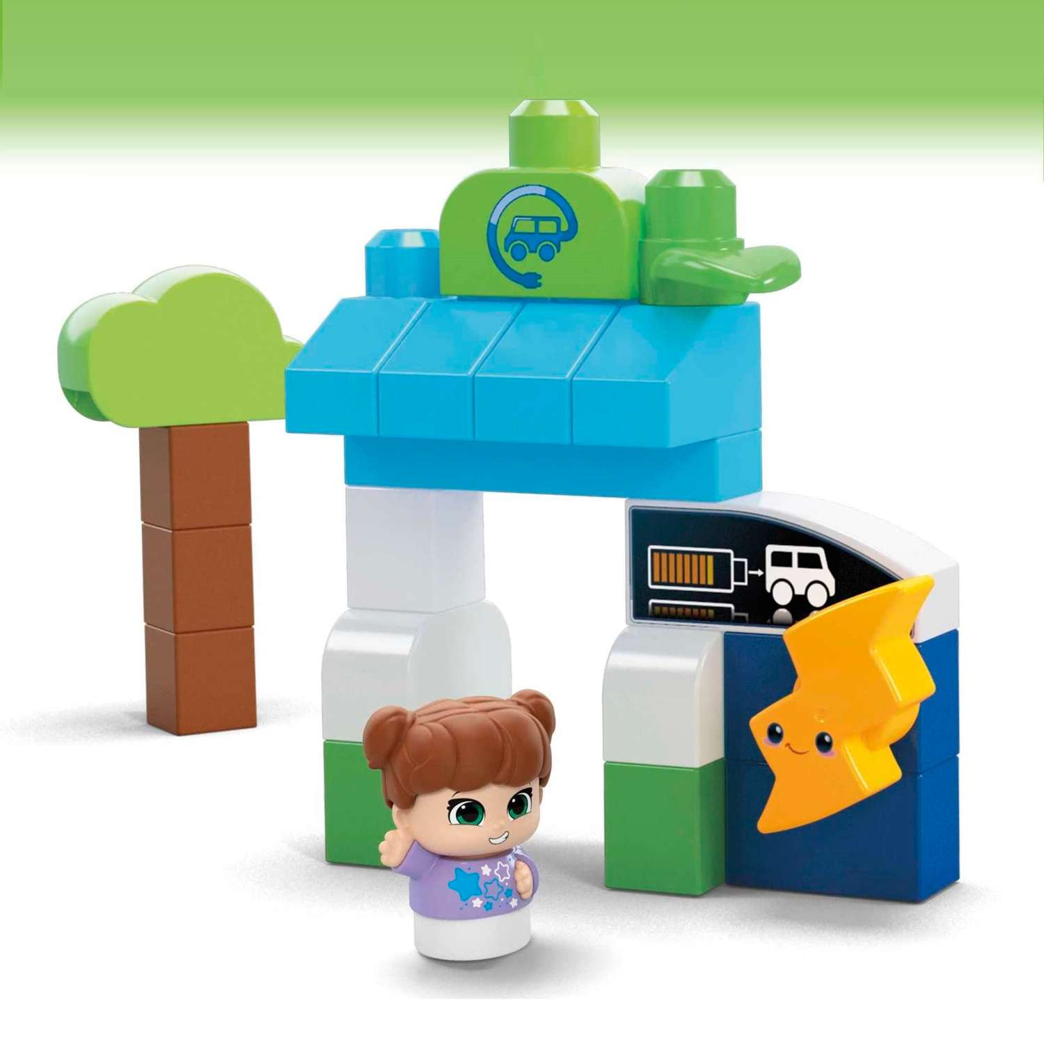 Конструктор Mega Bloks Green Town Charge and Go Bus 32 дет. - фото 3