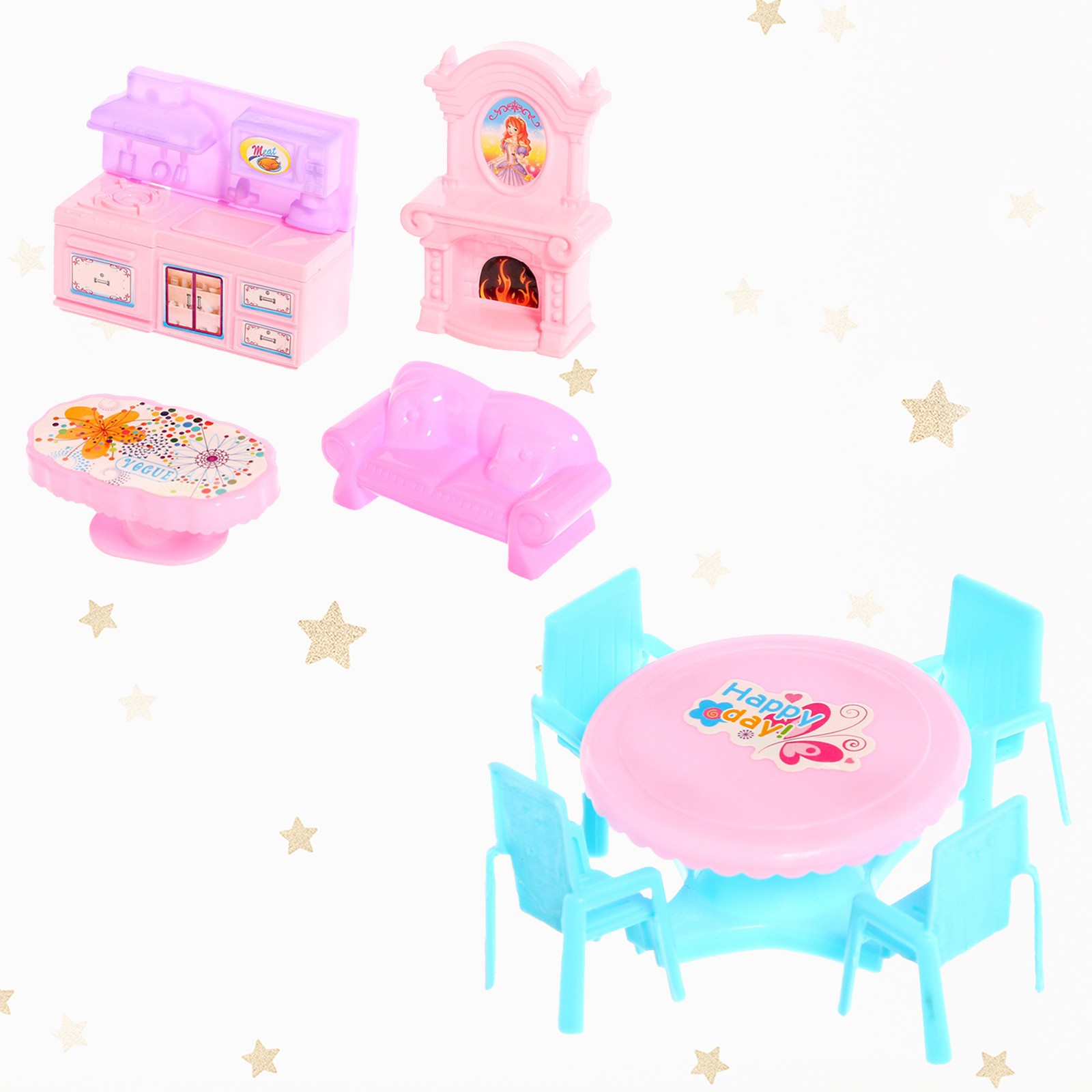 Домик для кукол Sima-Land 36 см 5340703 - фото 6