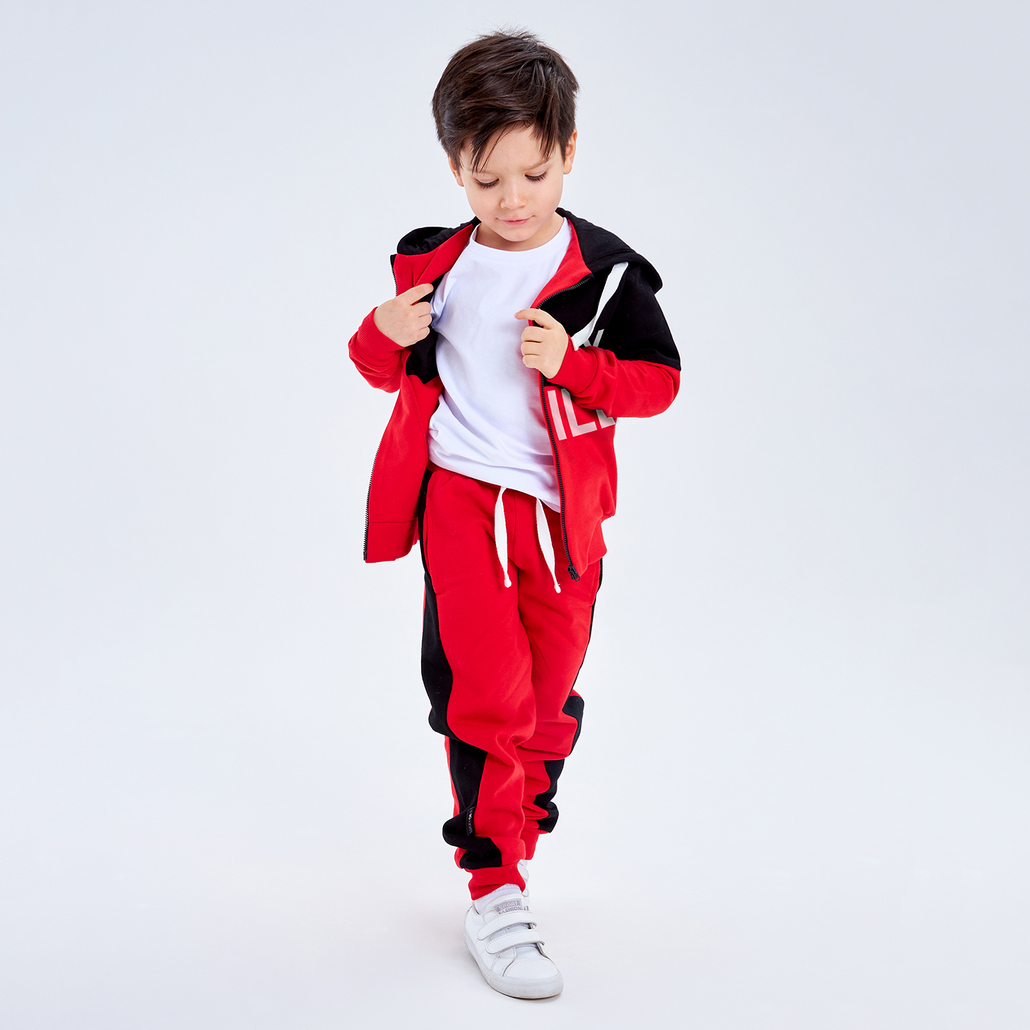Толстовка и брюки Lucky Child 58-43ф/красный/2-12 - фото 7