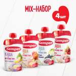 Пюре Semper Набор 4 вкуса с 6 мес 544 г 4 упак.