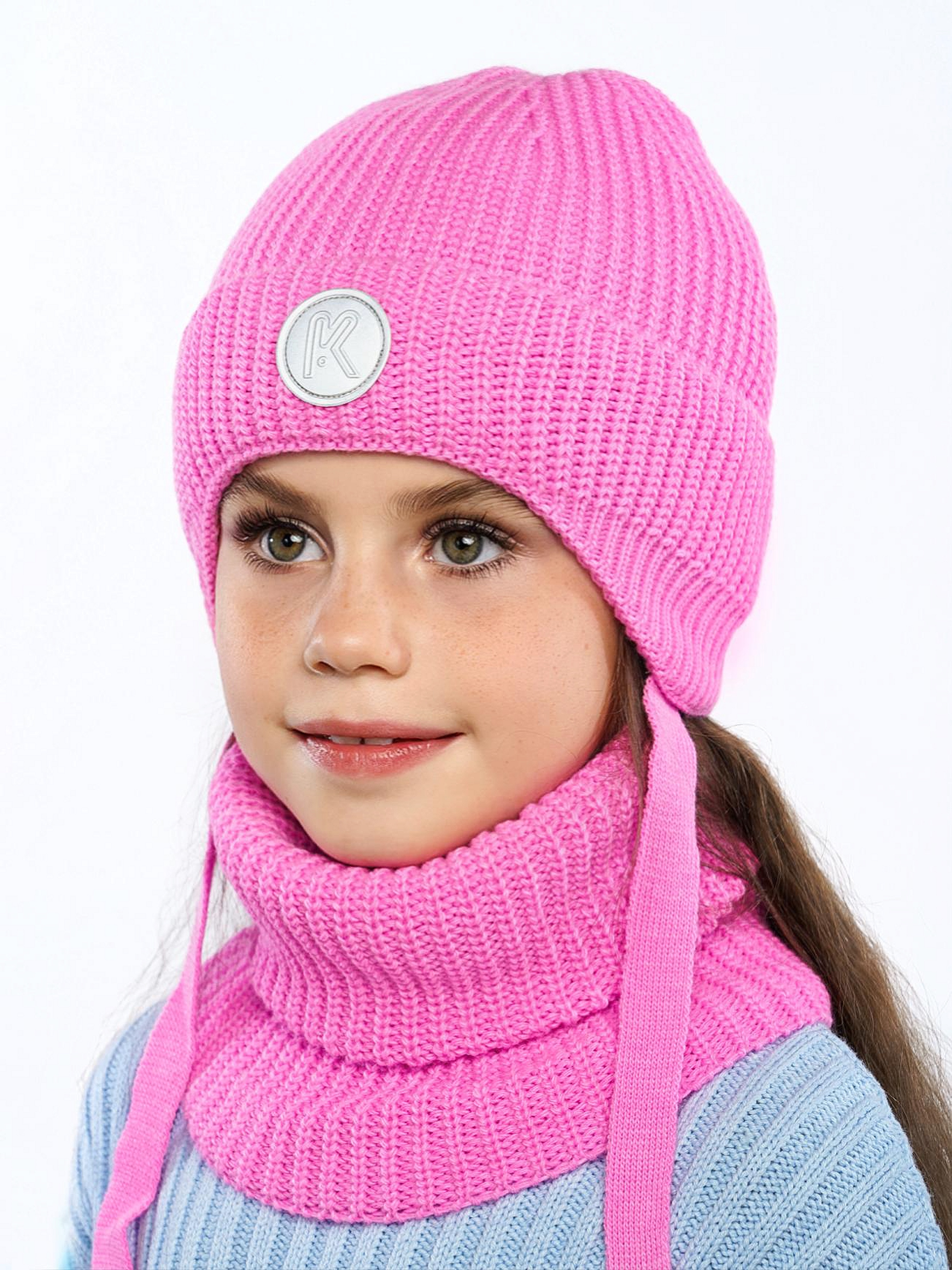 Шапка и снуд ПриКиндер U-W_221229 Цвет: Фуксия - фото 10