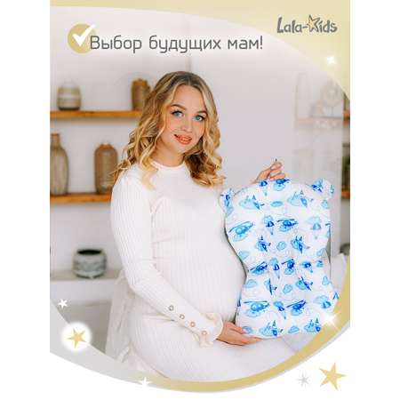 Матрасик для купания новорожденных LaLa-Kids в ванночку Самолетики