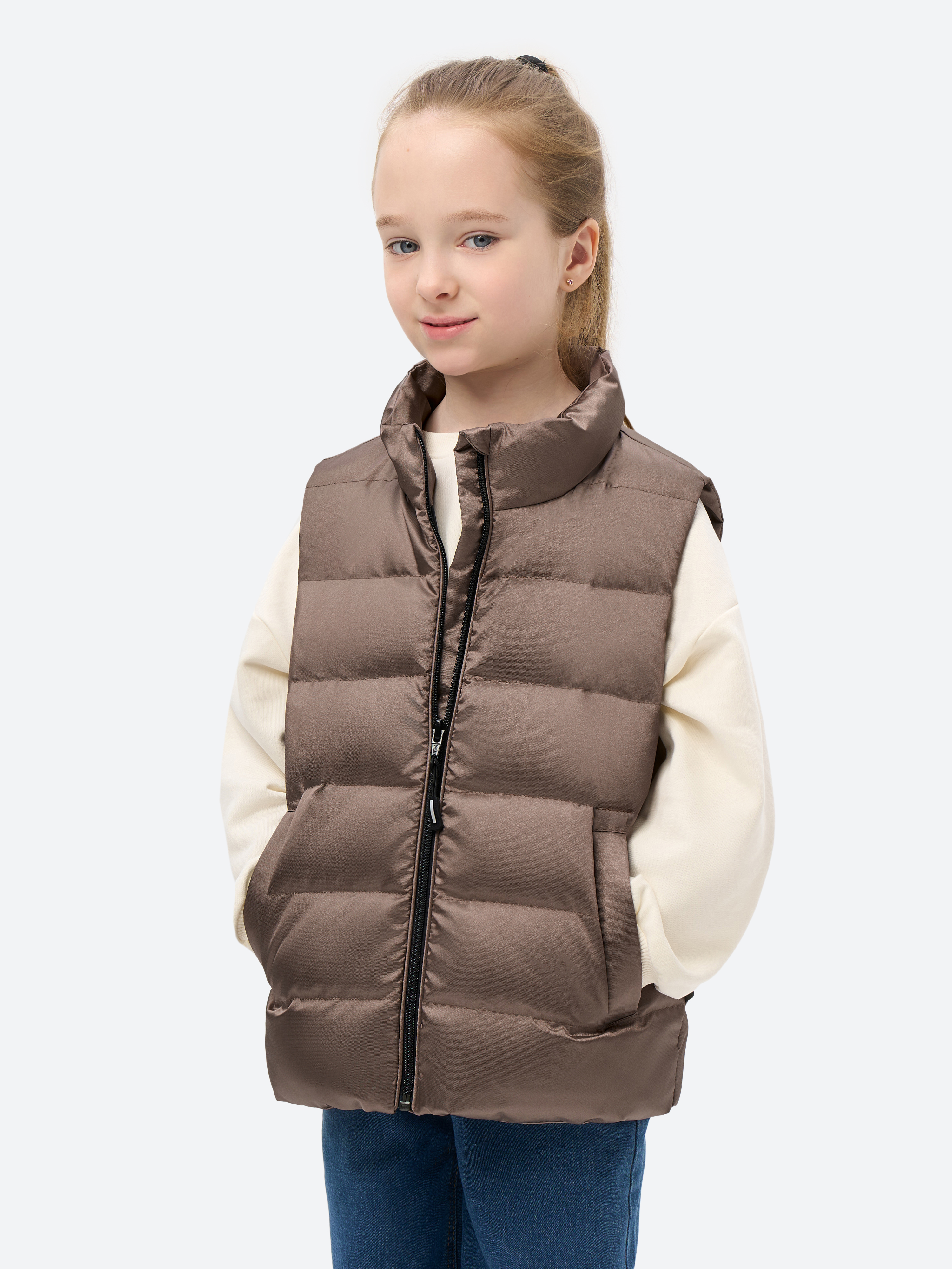 Жилет Arctiline Майри 800 D-25 Тёмная бронза - фото 1