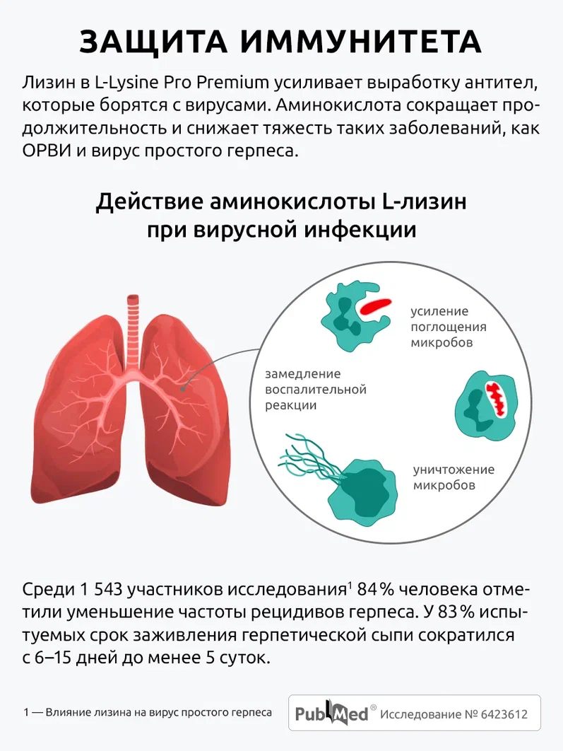 L-Лизин 1000 мг UltraBalance аминокислота для кожи, волос и ногтей, суставов и иммунитета, 120 капсул - фото 9