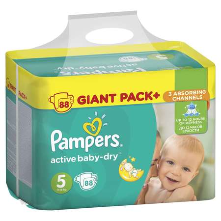 Подгузники Pampers Active Baby 5 (11-18 кг) 87 шт.