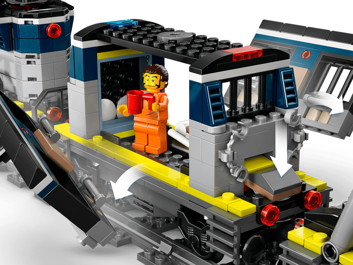 Конструктор LEGO City Ограбление полицейского поезда 1313 дет. - фото 12