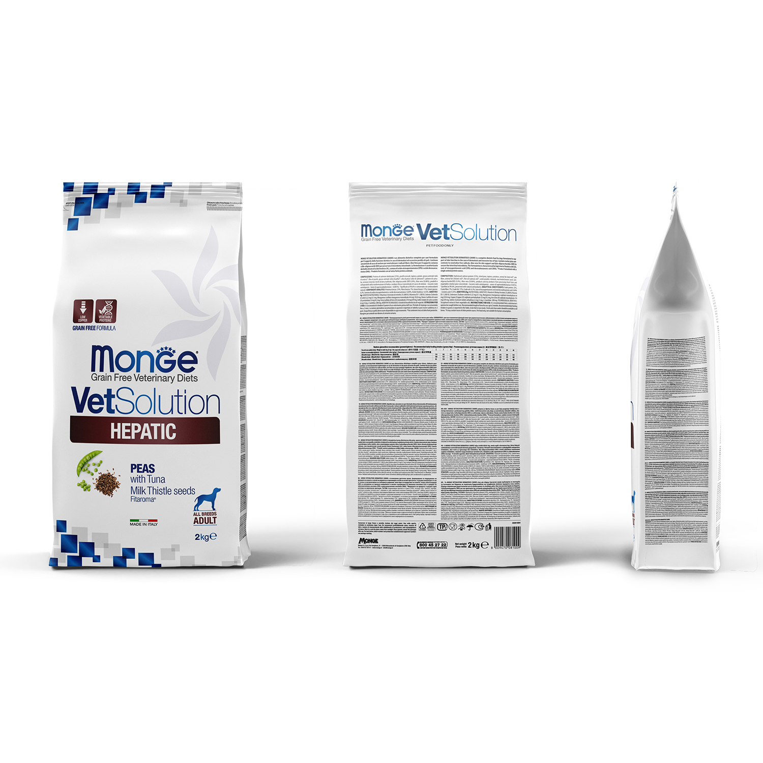 Корм для собак диетический MONGE VetSolution Dog Hepatic Гепатик при заболеваниях печени 2кг - фото 3