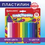 Пластилин Brauberg 12 цв.