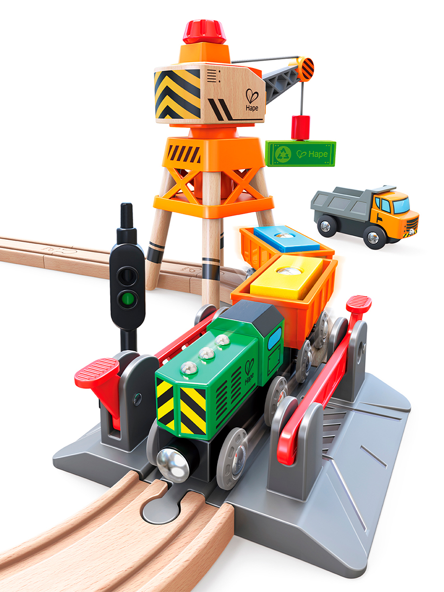 Набор железнодорожный Hape E3732_HP - фото 6