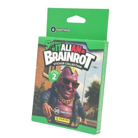 Наклейки Panini Skifidol Brainrot Italy 2026 6 шт.