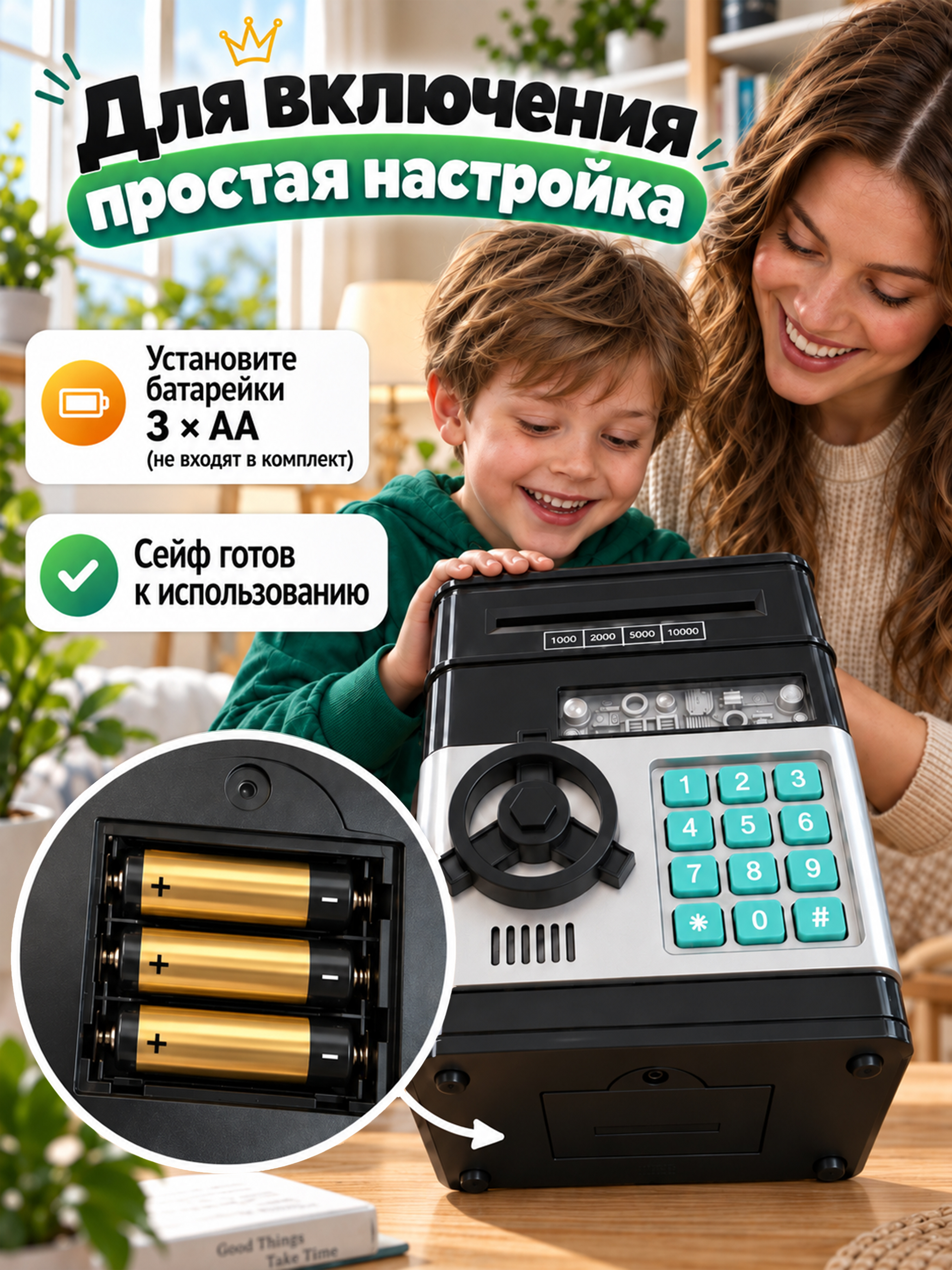 Игрушка Бестселлер c купюроприемником сейф - фото 9