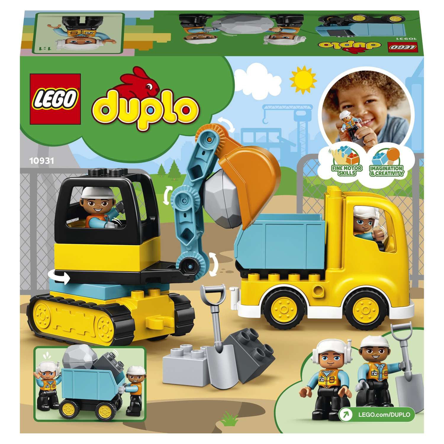 Конструктор LEGO DUPLO Грузовик и экскаватор - фото 3