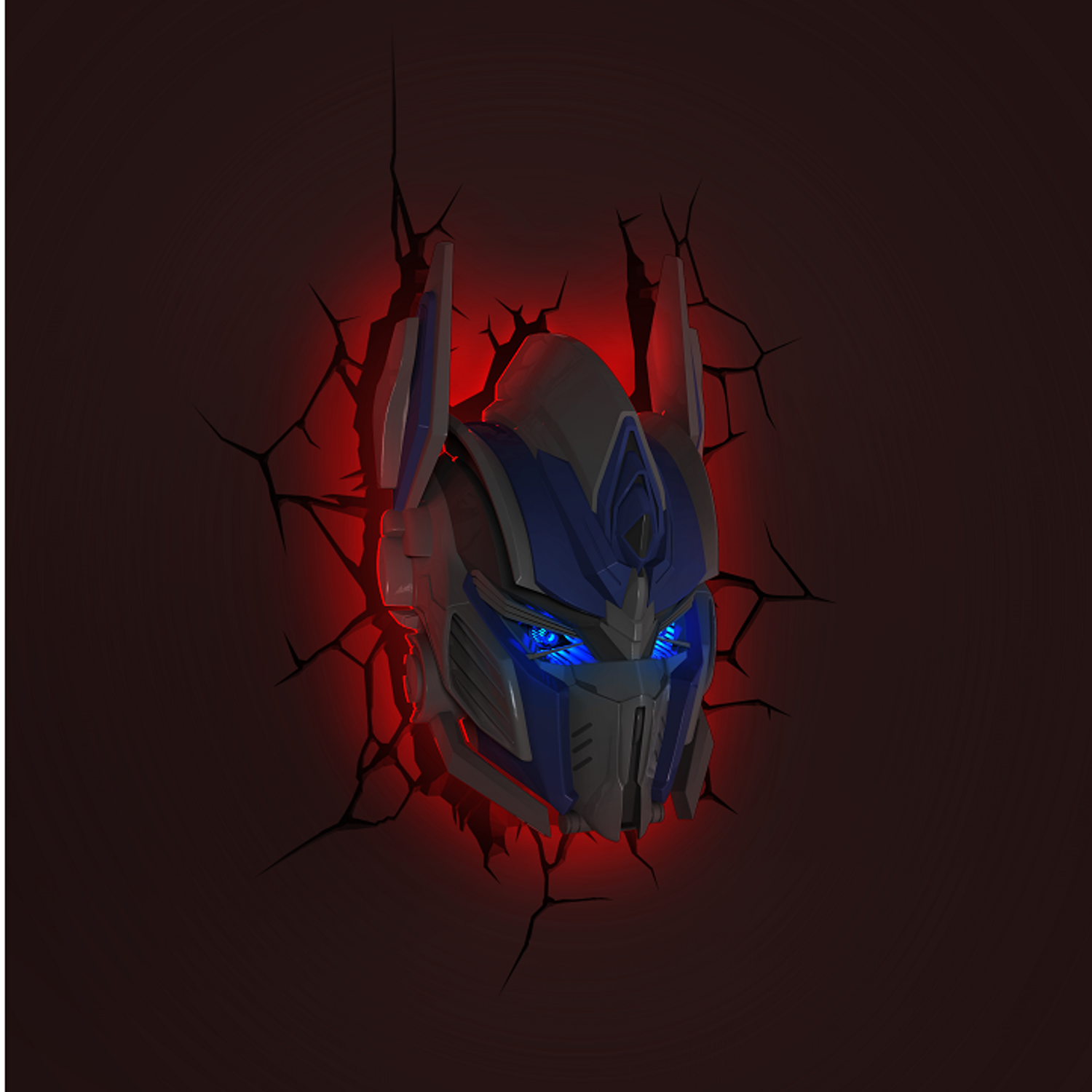 Светильник 3D 3DLightFx TRNSFM Optimus Prime Mask - фото 5