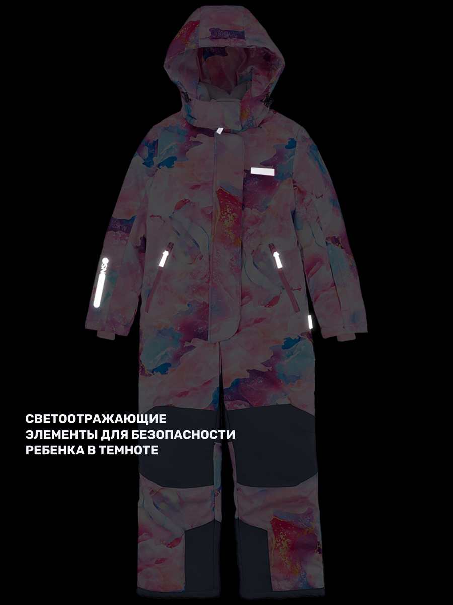 Комбинезон NIKASTYLE 8з1024 розовый/серый - фото 14
