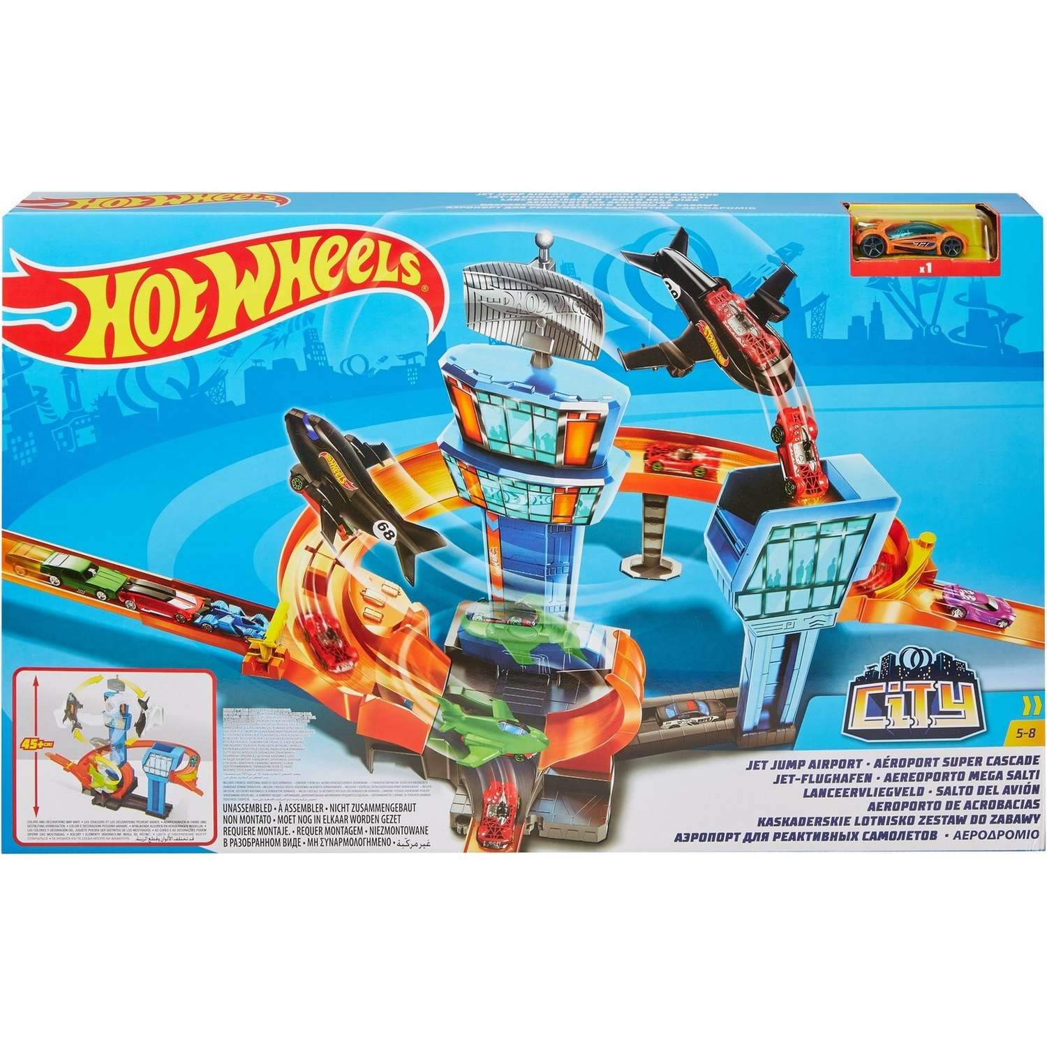 Трек Hot Wheels Аэропорт с пусковой установкой GFH90 - фото 2