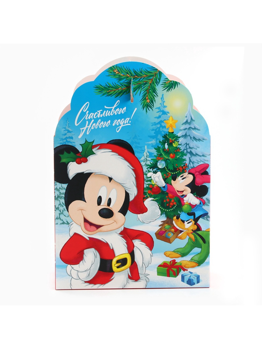Коробка складная, новогодняя Disney "Счастливого Нового года", 17 х 25 х 8 см - фото 2