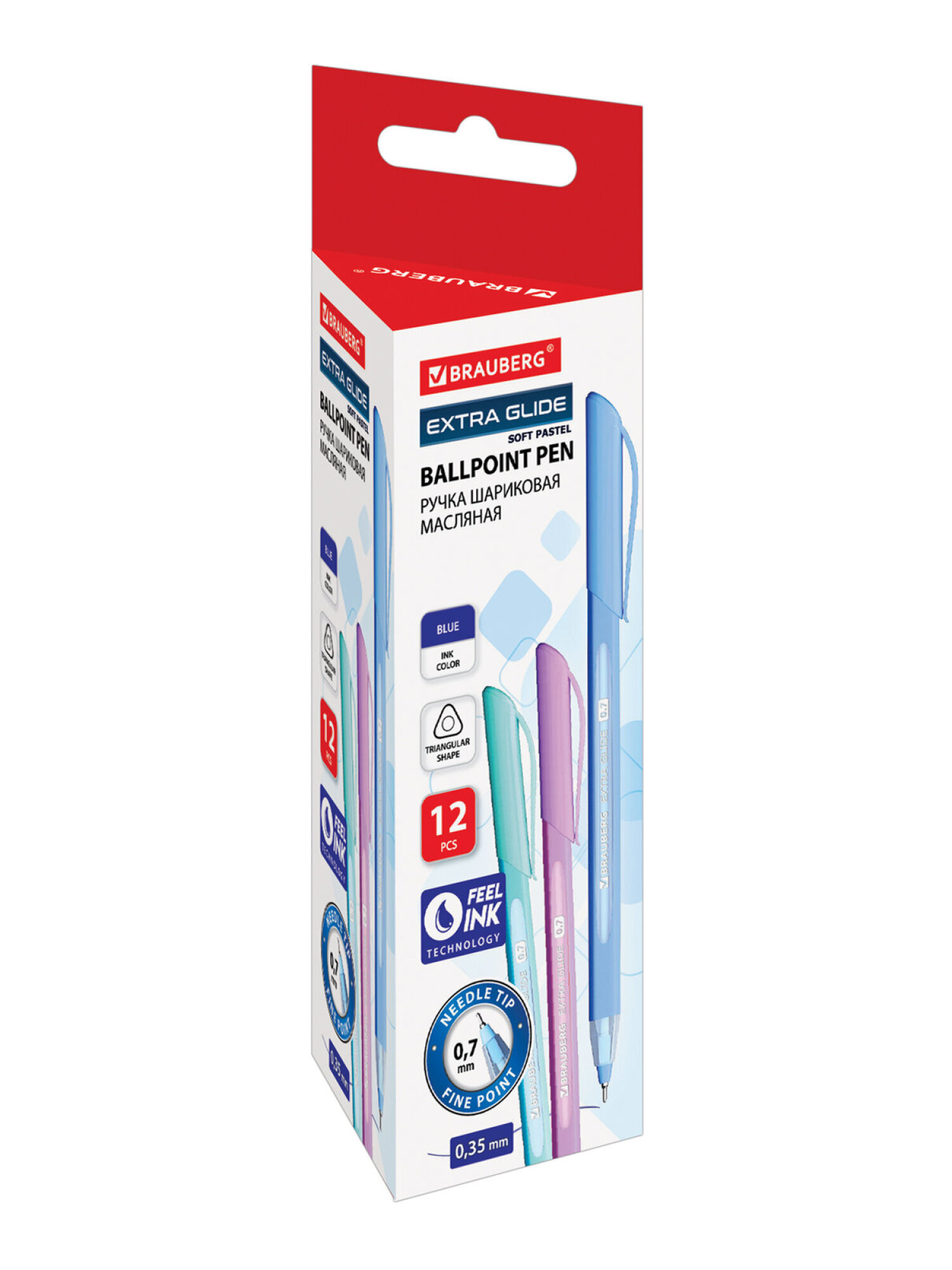 Ручка шариковая Brauberg 12 шт. - фото 6