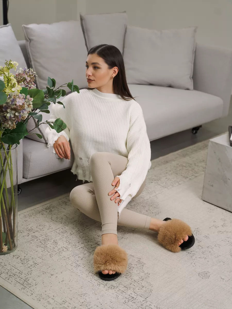 Тапочки UTA HOME 12мех/беж - фото 4