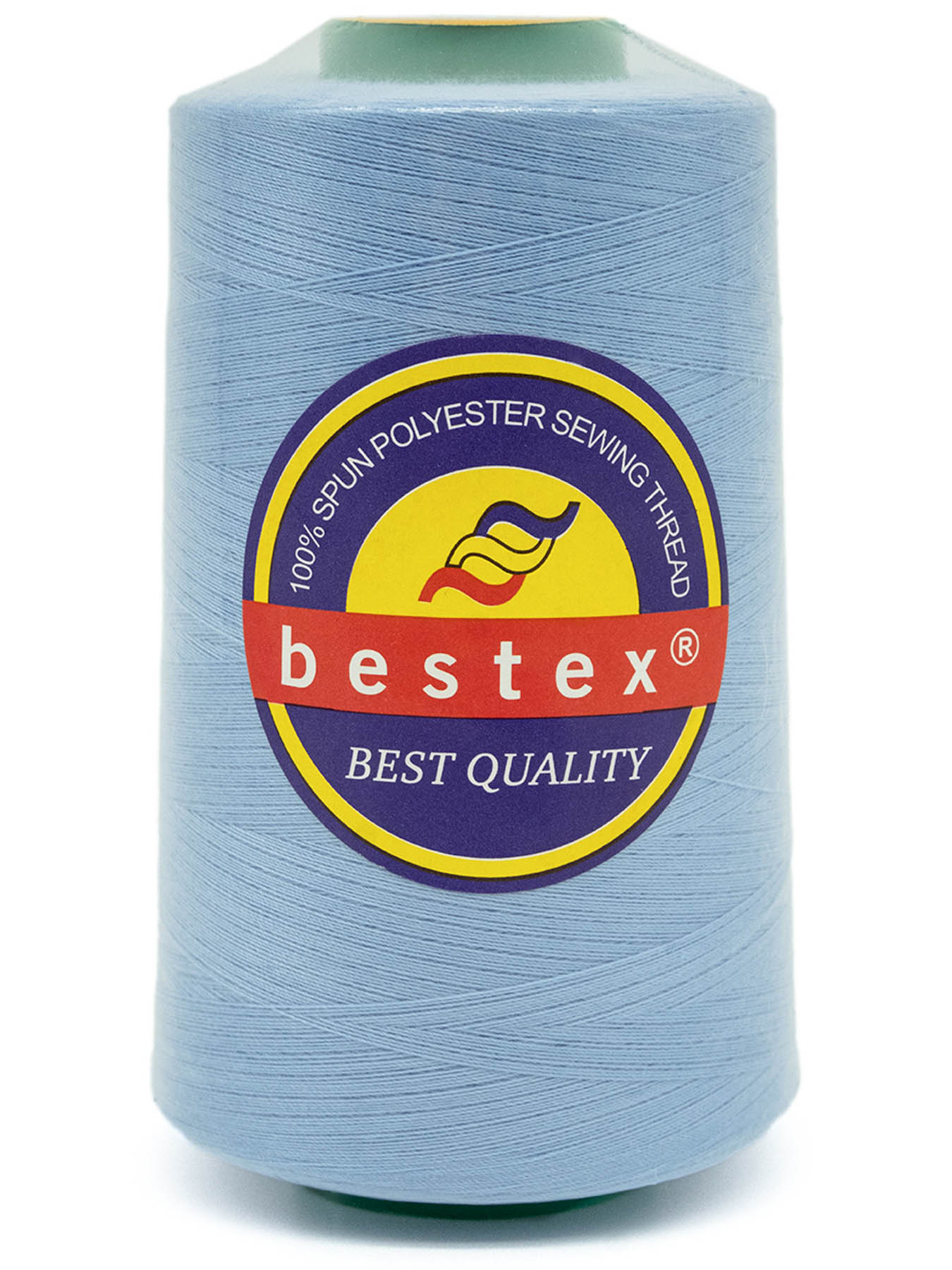 Нитки Bestex 40/2 5000 ярд 1шт 320 небесно-голубой - фото 10