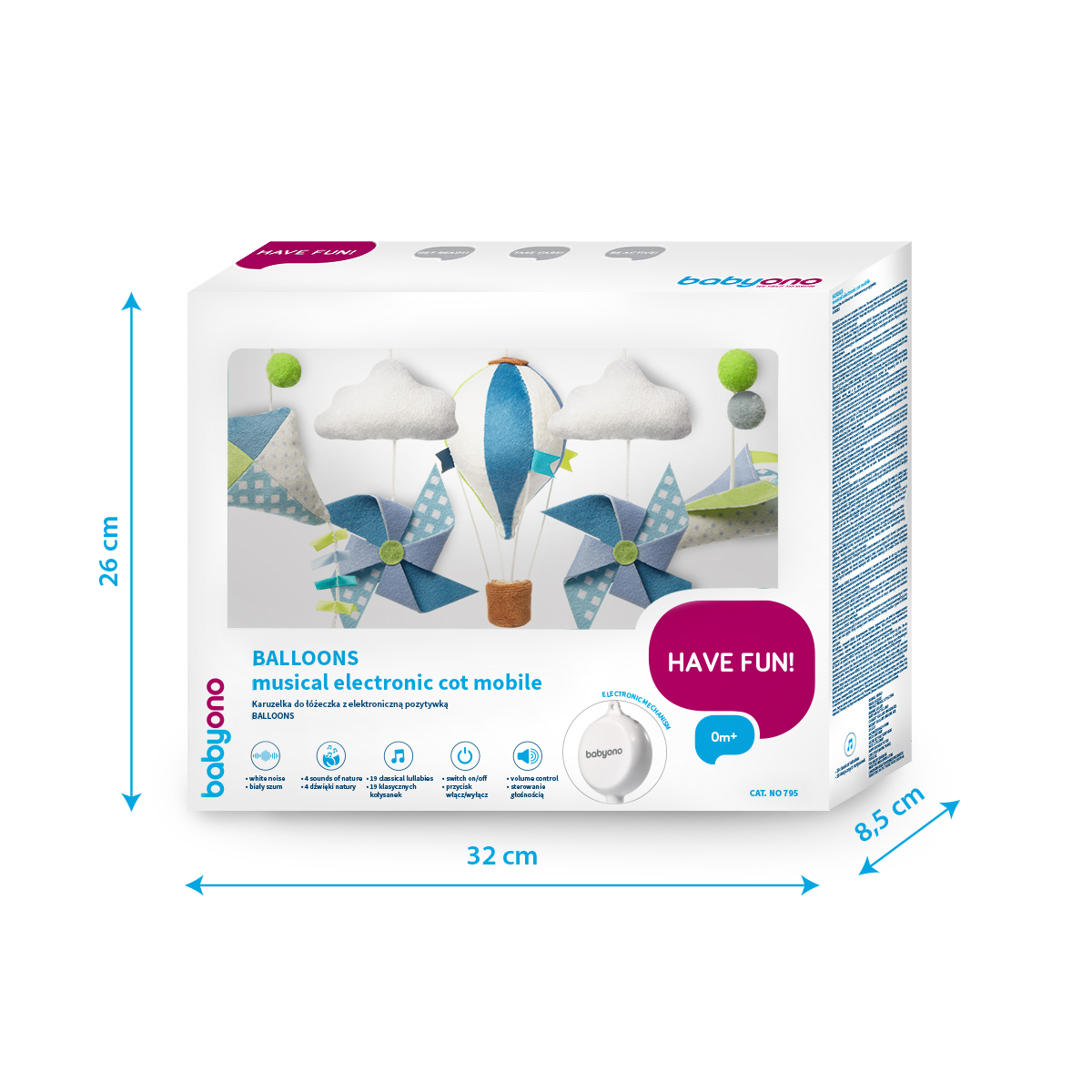 Мобиль Babyono Balloons - фото 7