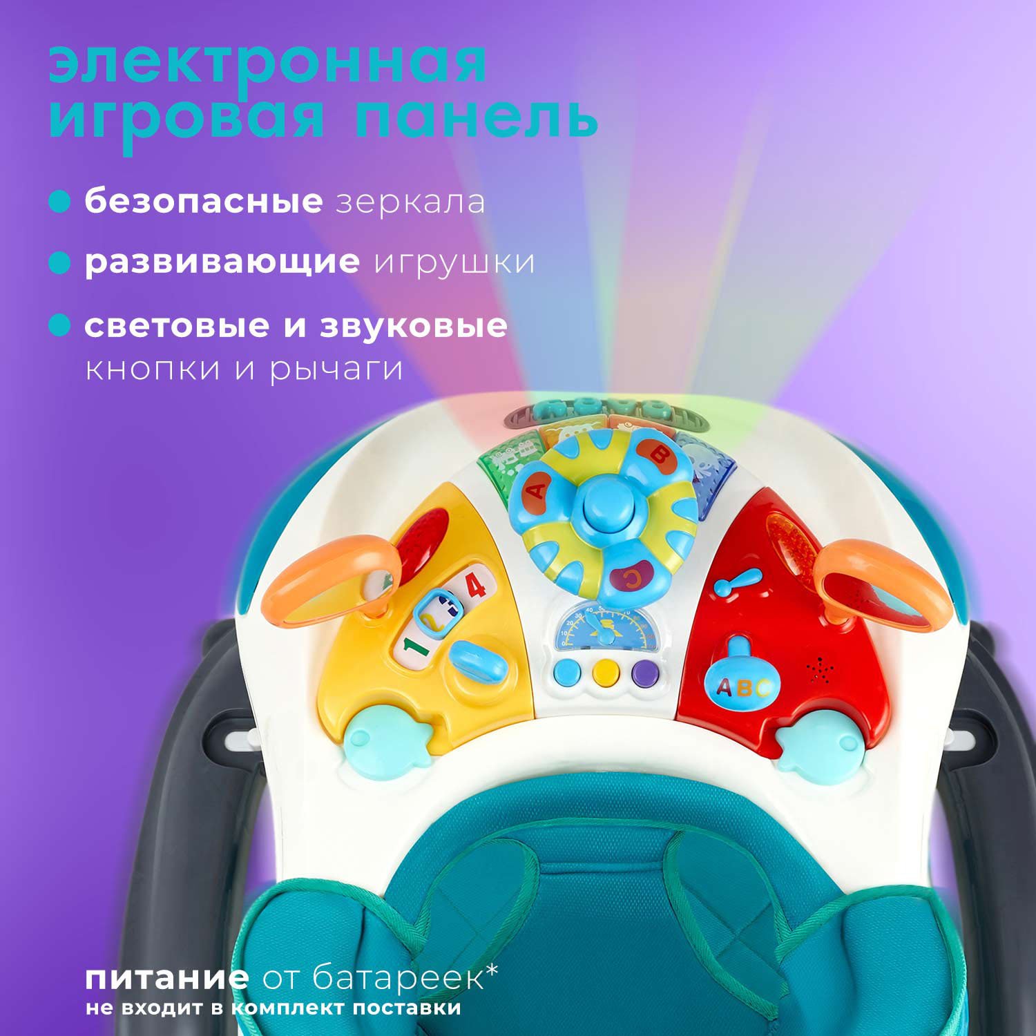 Ходунки Nuovita Carrozza зеленый - фото 3