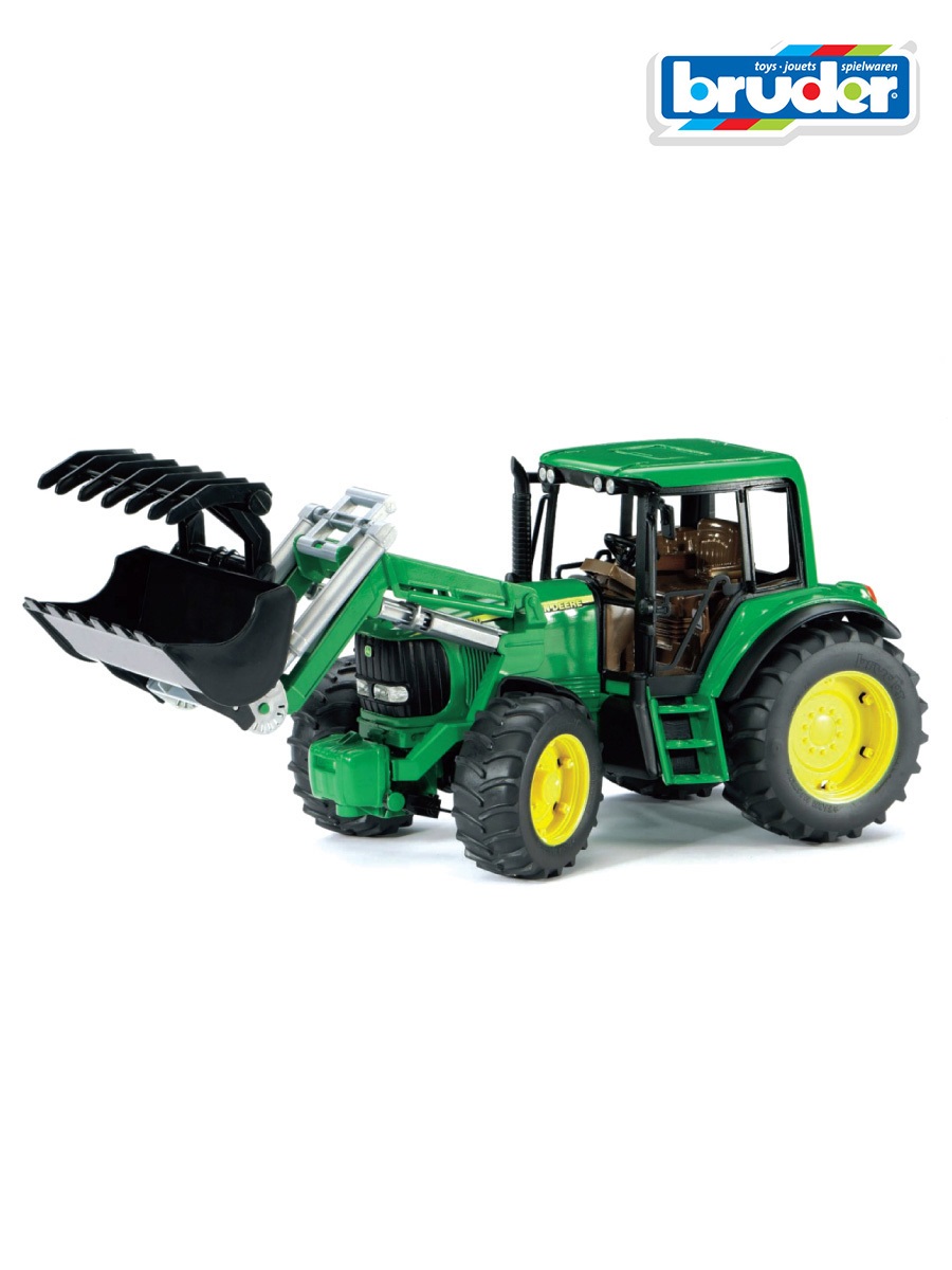 Трактор Bruder John Deere 6920 с погрузчиком 02-052 - фото 1