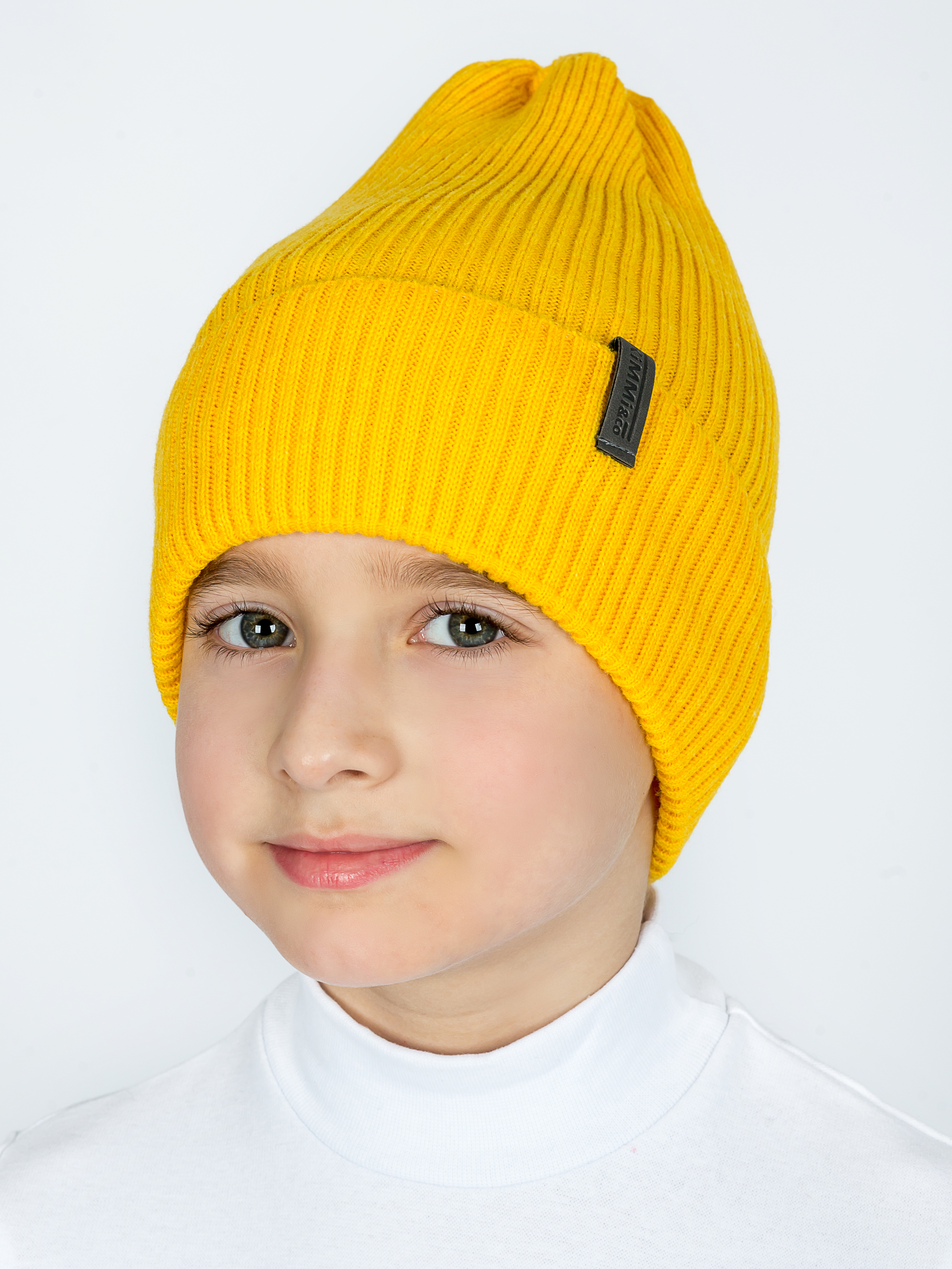 Шапка KiMMi co К-Ш-1608102/1 желтый - фото 5