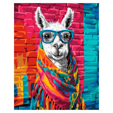 Картина по номерам Art on Canvas Стильная лама в ассортименте