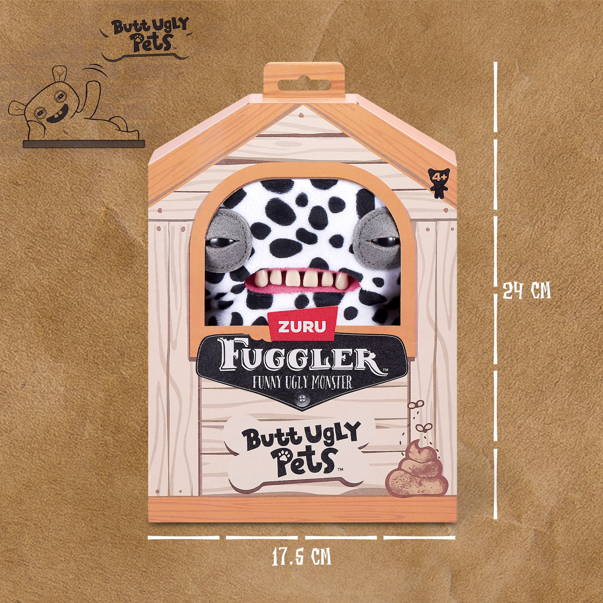Мягкая игрушка FUGGLER собачка Инопланетный Далматинец 24 см - фото 3