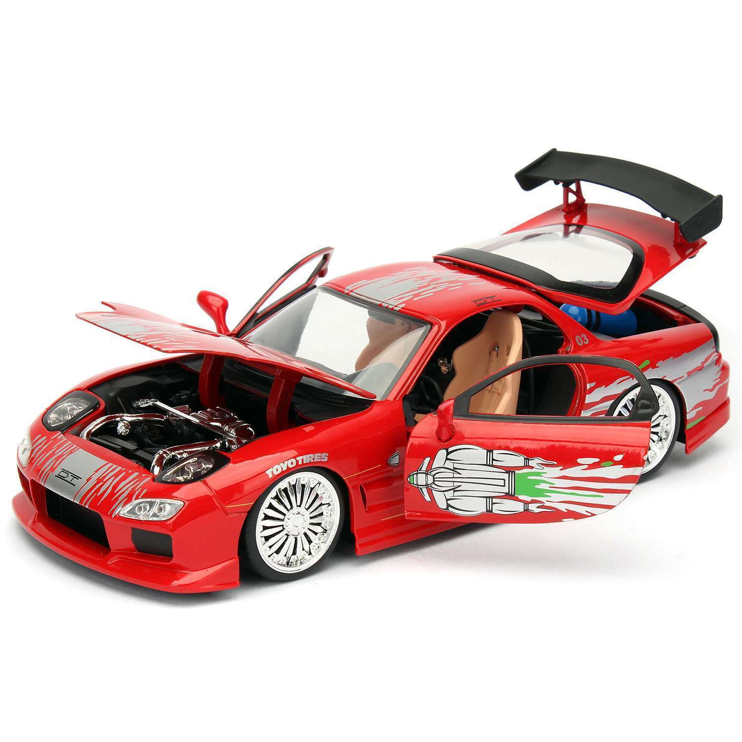 Автомобиль Fast and Furious Mazda RX-7 1993 FD3S-Wide Body 1:24 98338 - фото 3