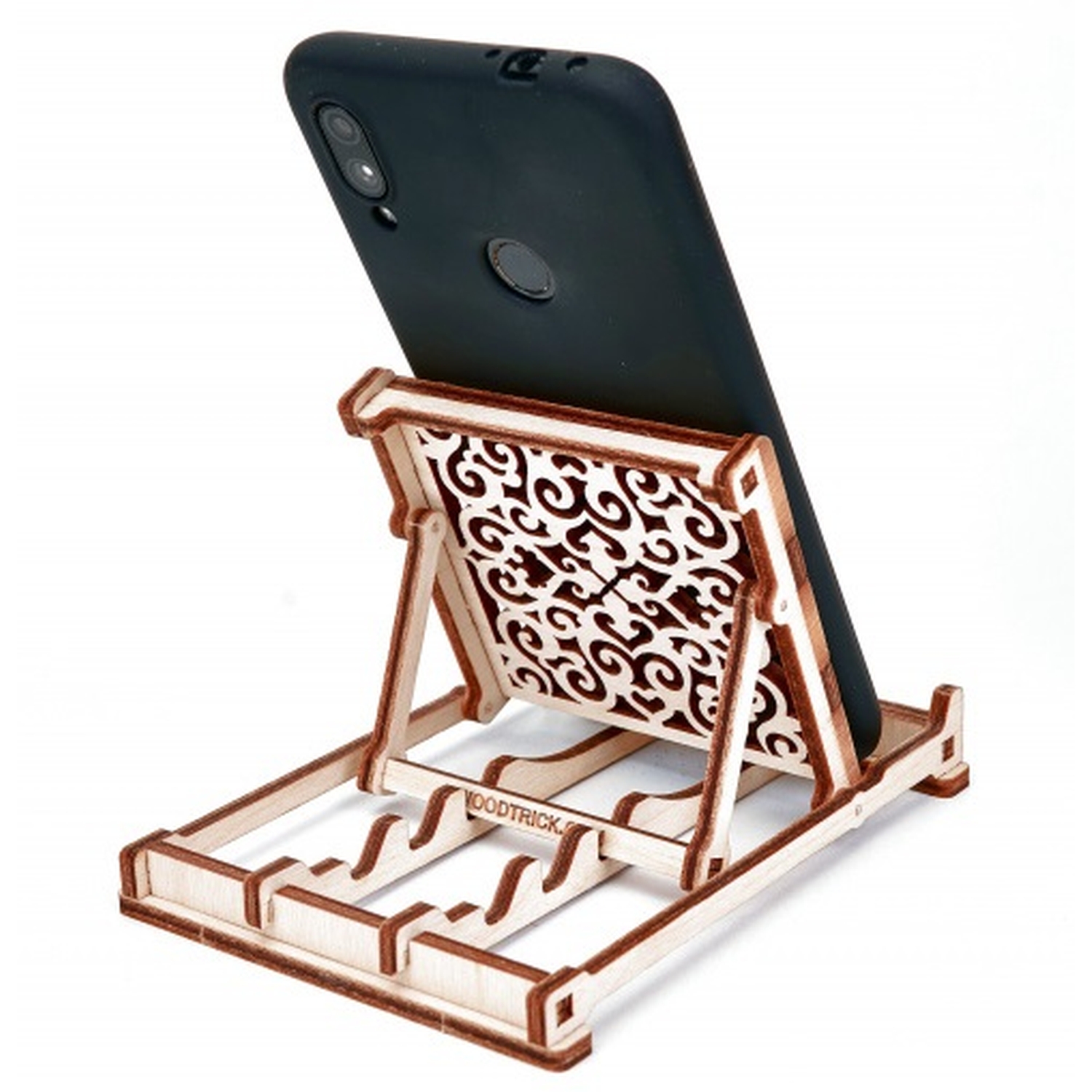 Конструктор Wood Trick Подставка для телефона деревянный 16 дет. - фото 3