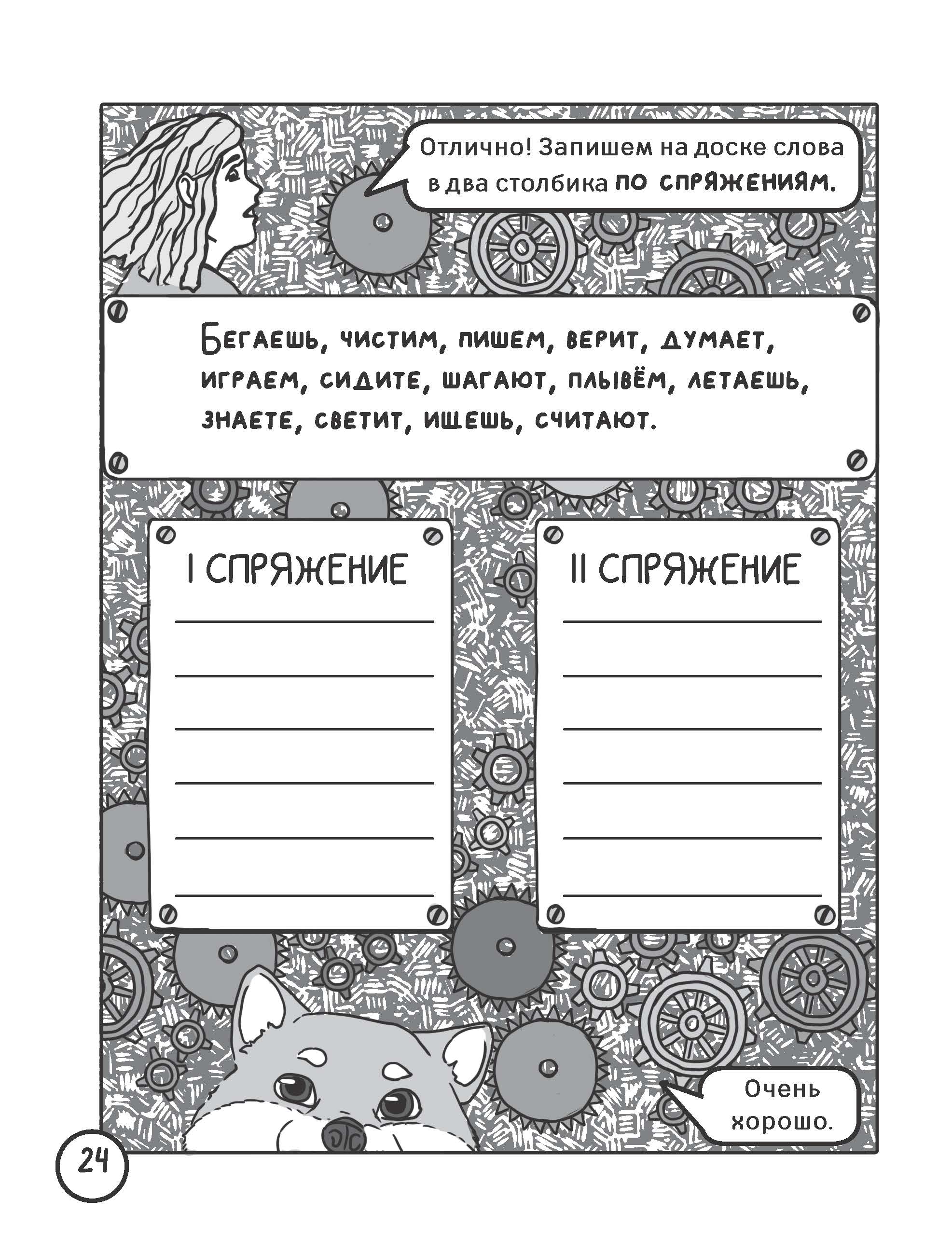 Книга Учебная манга Русский язык Спряжение глаголов - фото 6