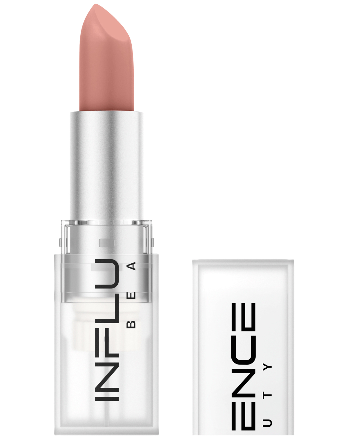 Помада стик для губ Influence Beauty Influence сатиновая полуматовый финиш тон 01 светлый нюд розовый 4 г - фото 1
