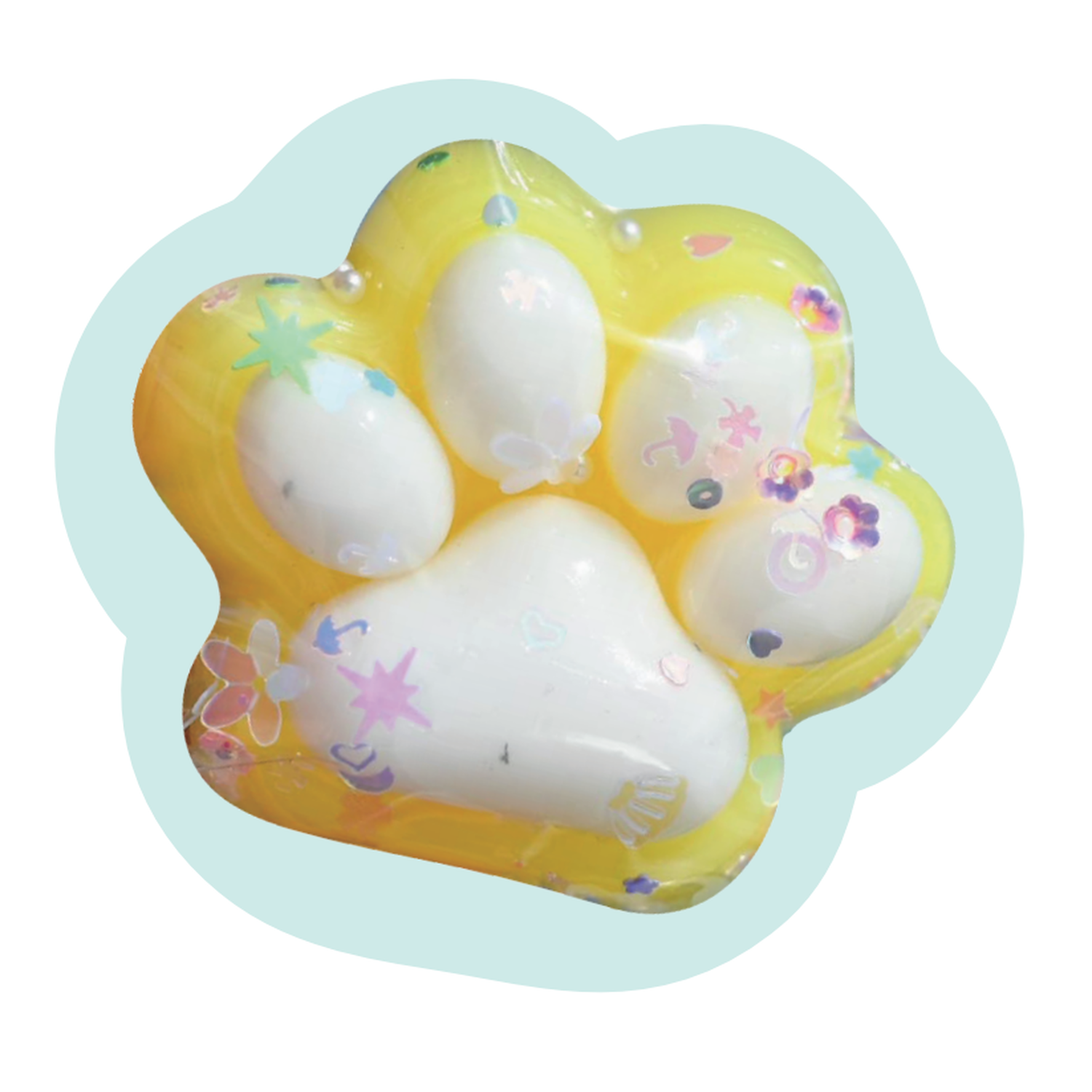 Игрушка-антистресс ё таба лапка Кошачий след в ассортименте - фото 1