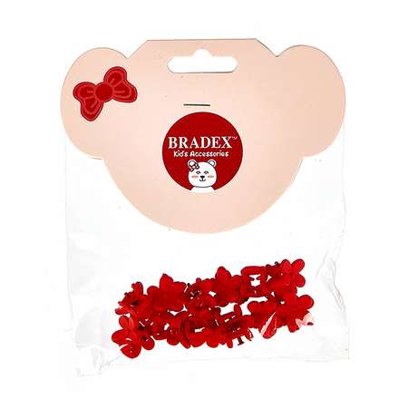 Набор заколок Bradex Мини крабики Красный 12 шт AS 1053