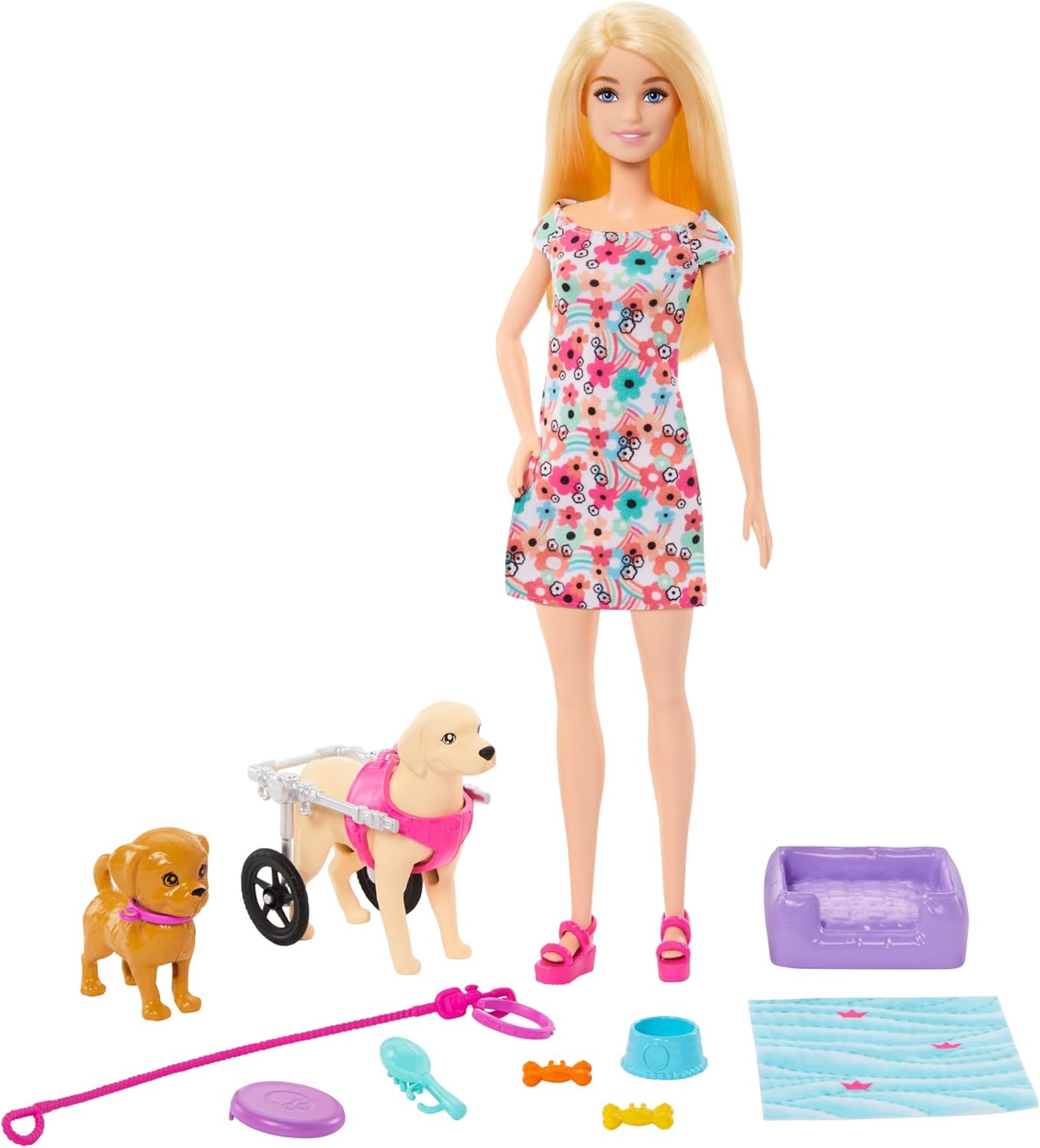Кукла модельная Barbie Барби и ее собака HTK37 - фото 1