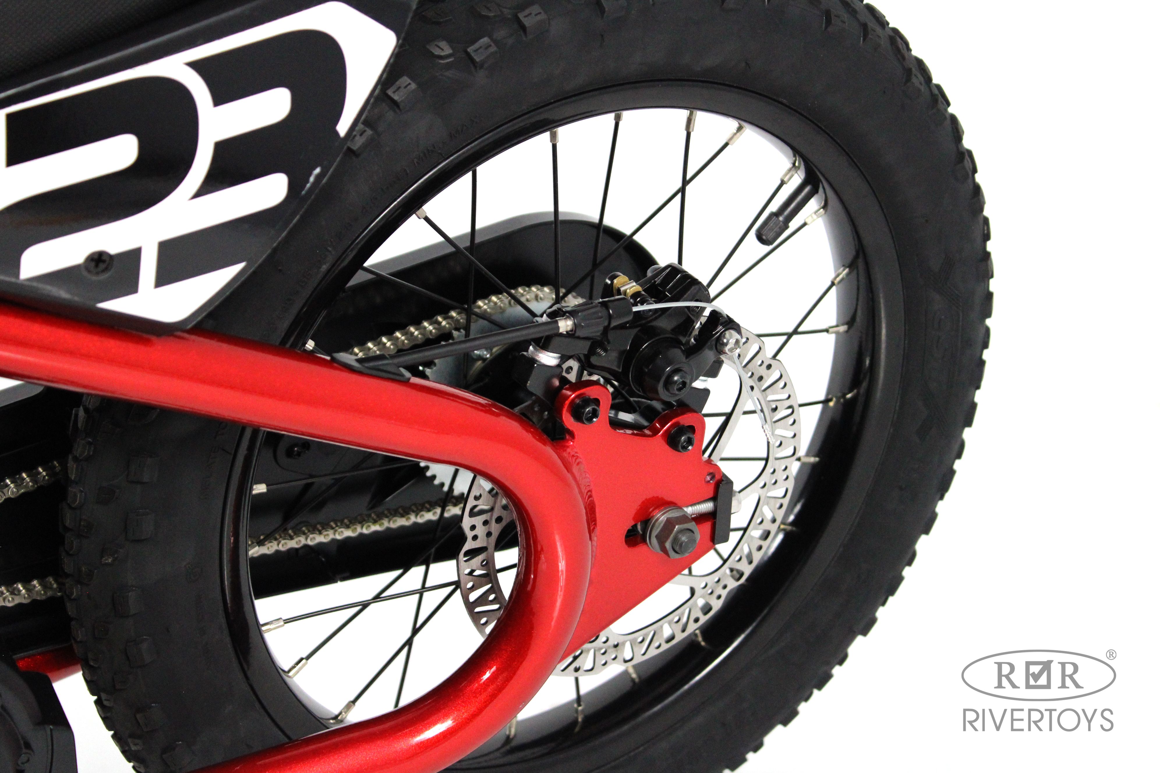 Электромотоцикл RIVERTOYS A001AA-MOTO-RED - фото 15