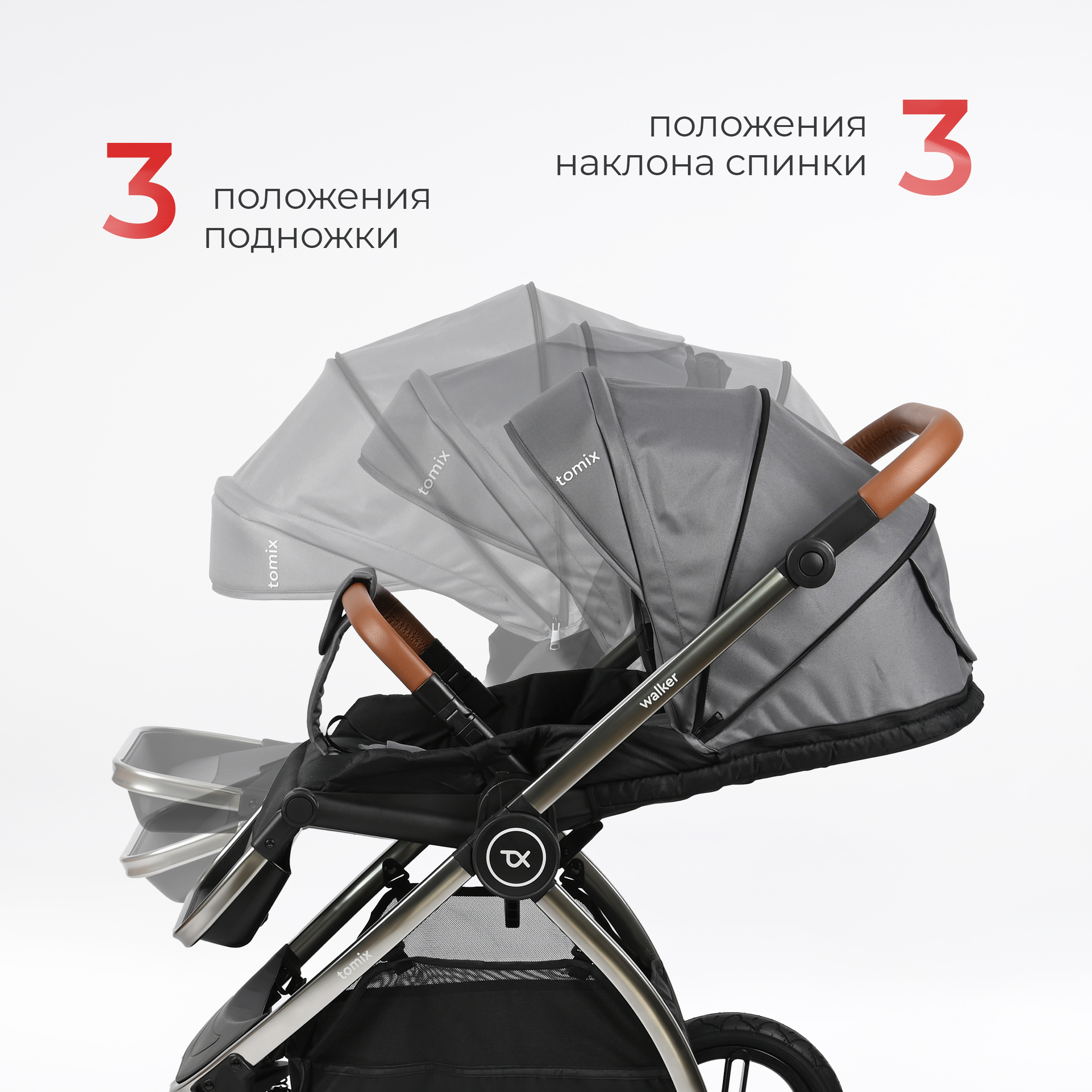 Коляска 2в1 Tomix Walker lux - фото 2
