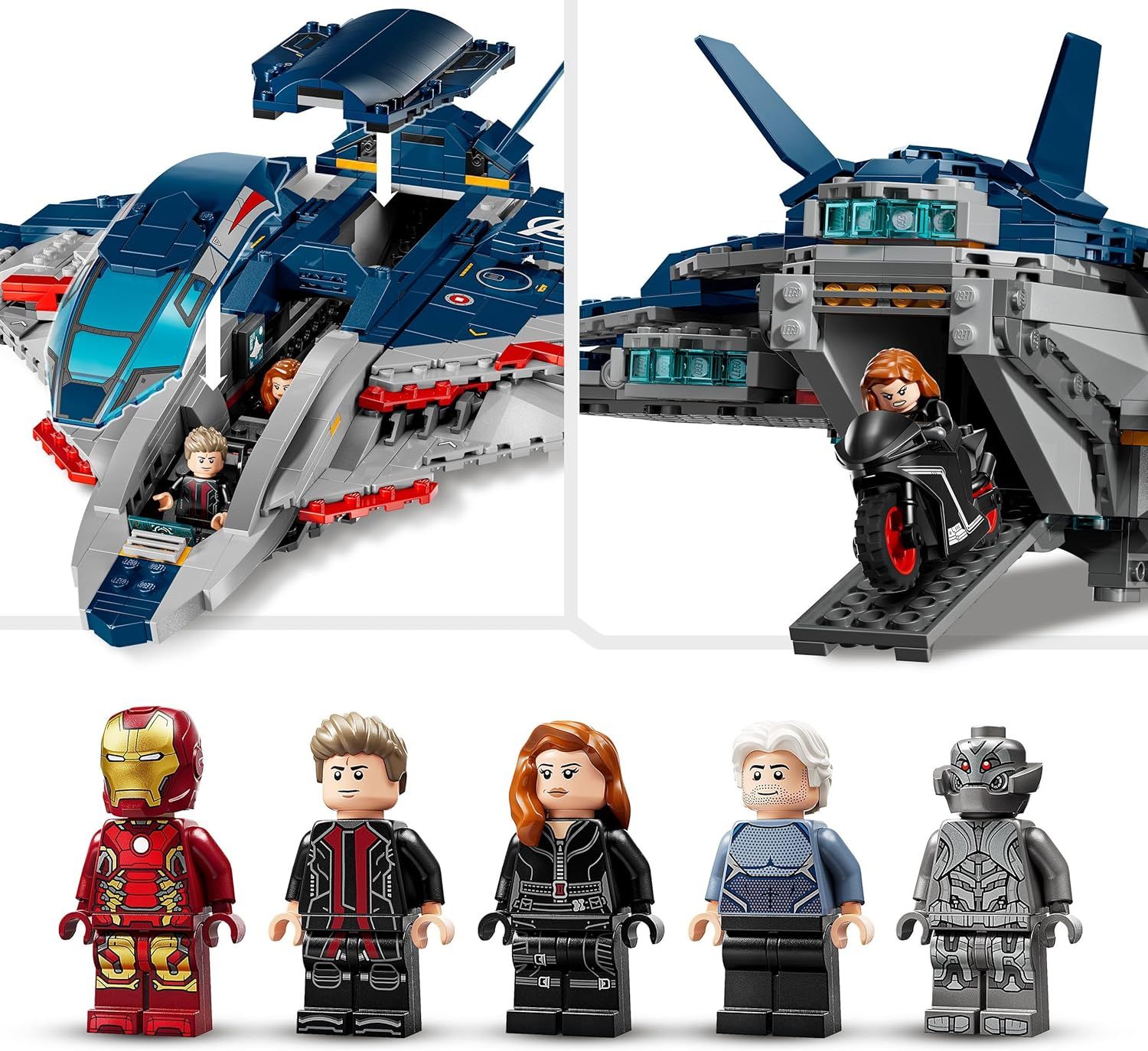 Конструктор LEGO Marvel Super Heroes Age of Ultron Quinjet 1131 дет. - фото 5