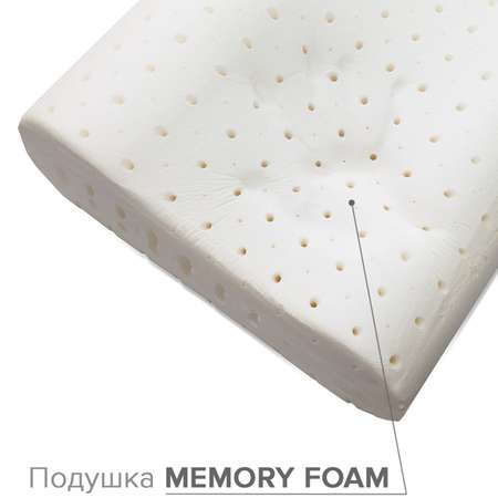 Ортопедическая подушка Ambesonne детская с эффектом памяти Memory Foam 45x28 см