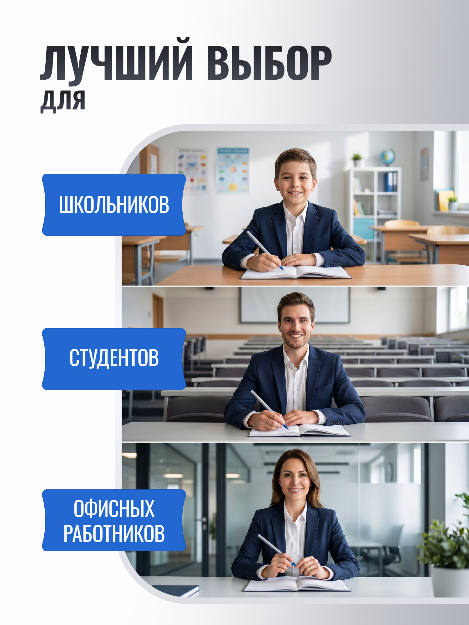 Ручка шариковая BIC 8 шт. - фото 6