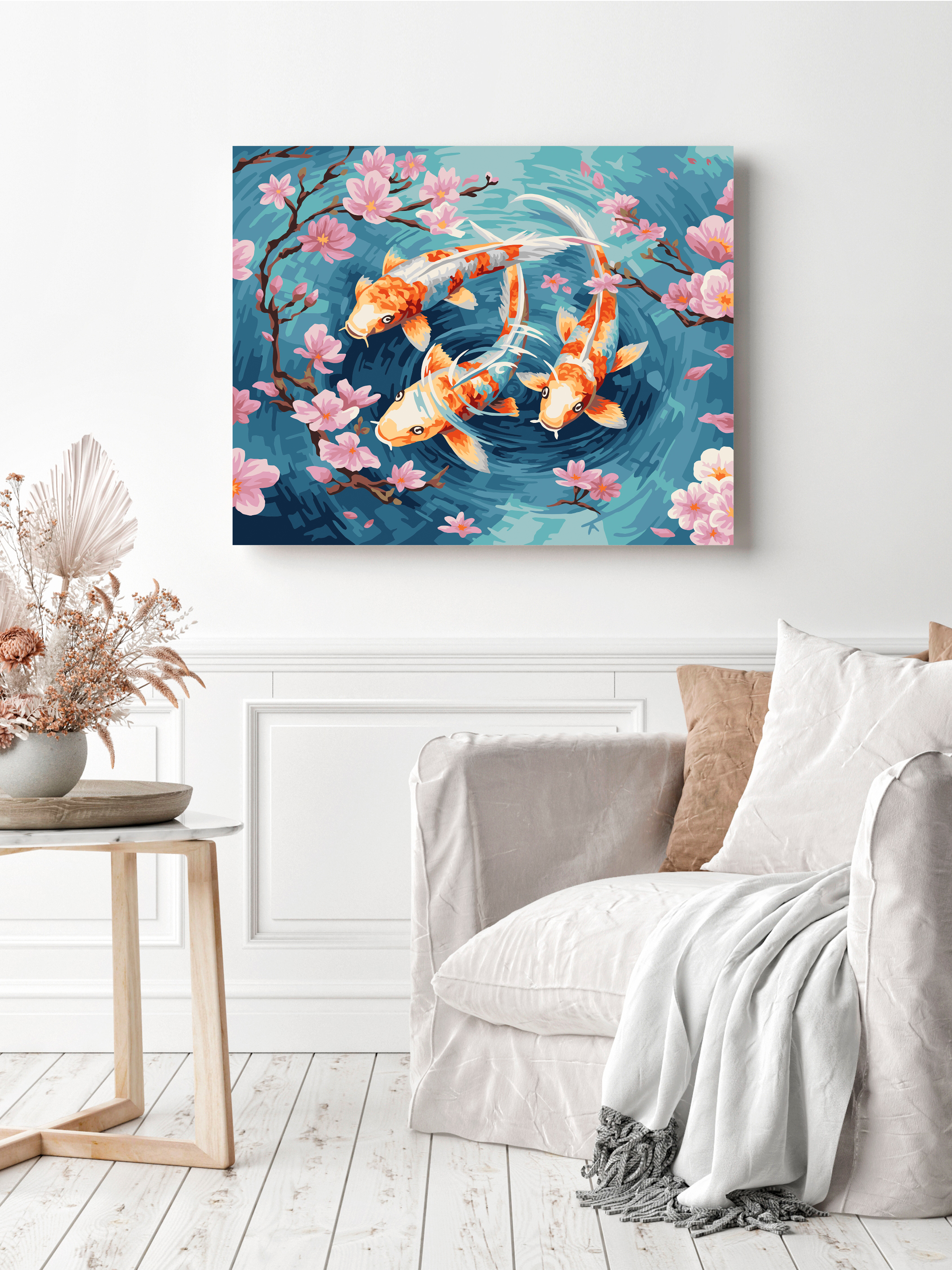 Картина по номерам Art sensation Карпы кои в ассортименте - фото 3