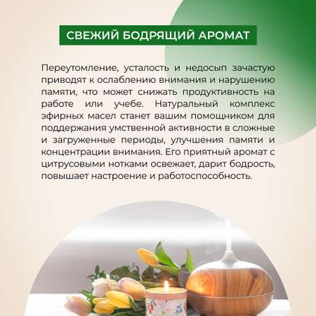 Комплекс эфирных масел Siberina натуральный «Концентрация внимание и память» 10 мл