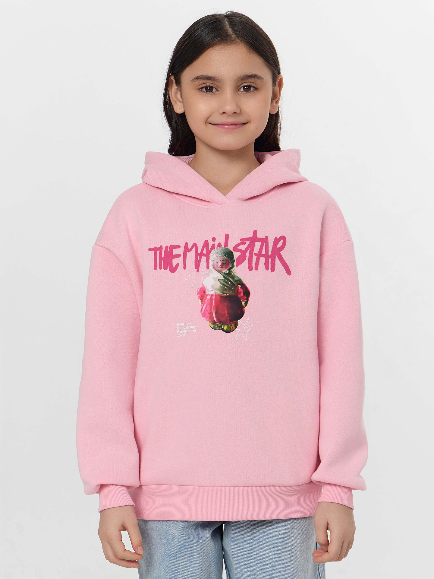 Худи Mark Formelle (Марк Формэль) 127921/нежно -розовый +печать - фото 1