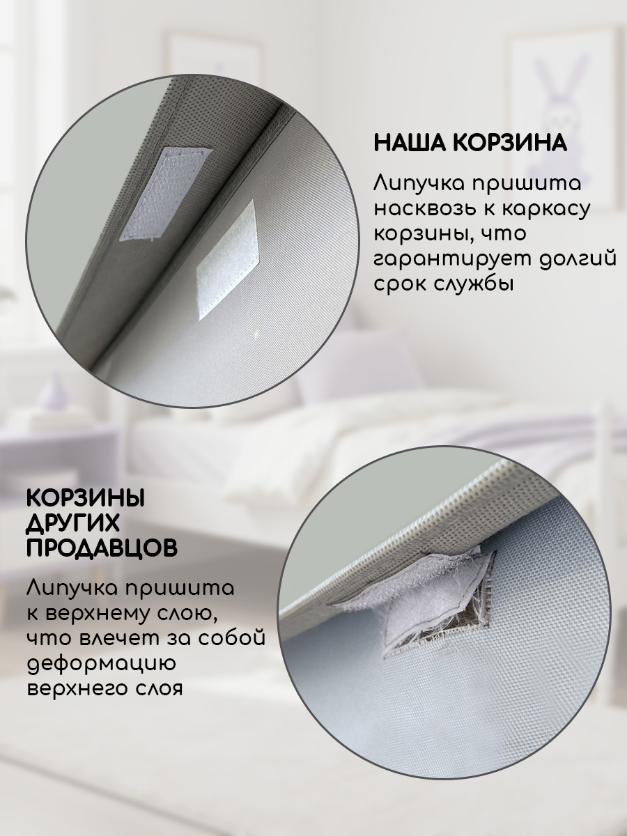 Корзина с крышкой для игрушек Textile NN Лего - фото 9