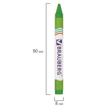 Восковые мелки Brauberg 12 шт.