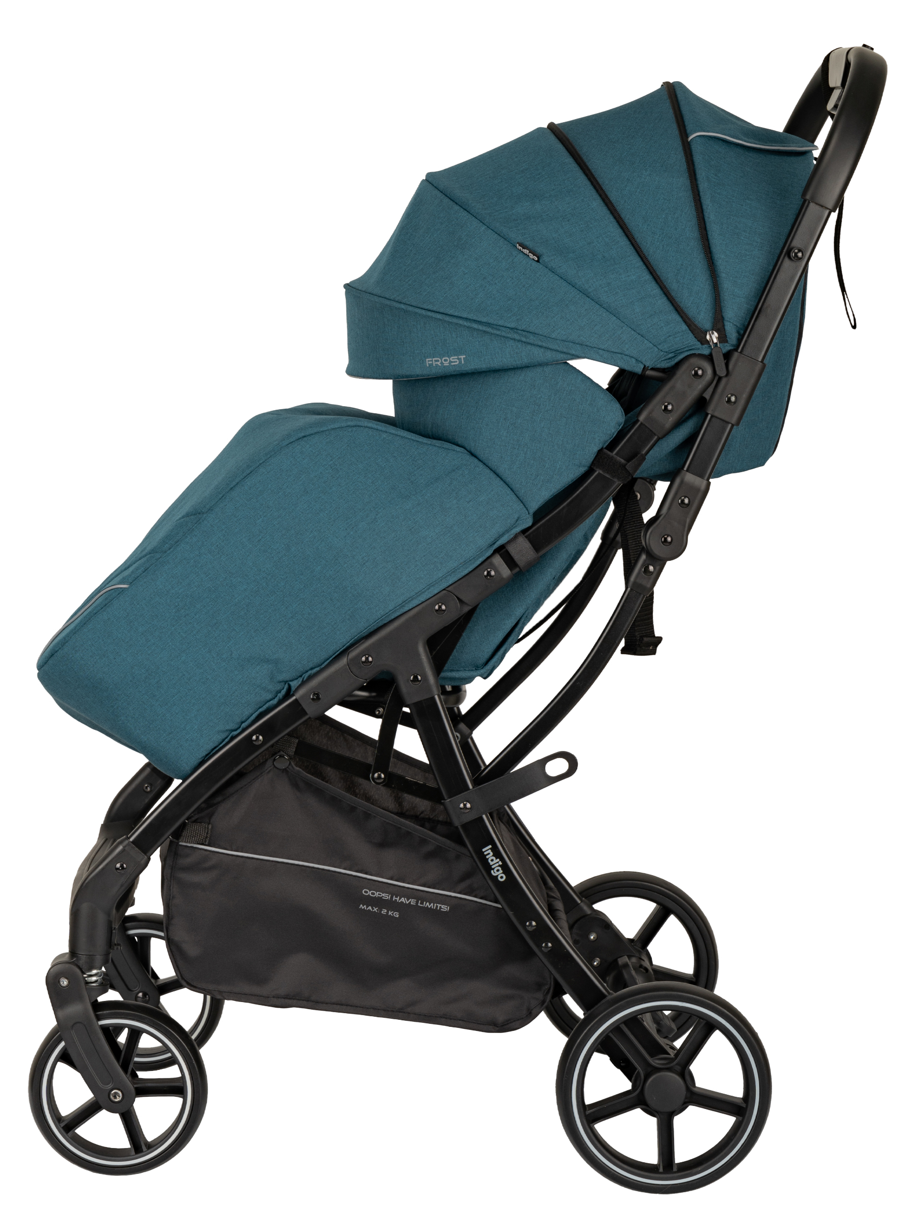 Коляска прогулочная Indigo Frost для путешествий синий синий - фото 18
